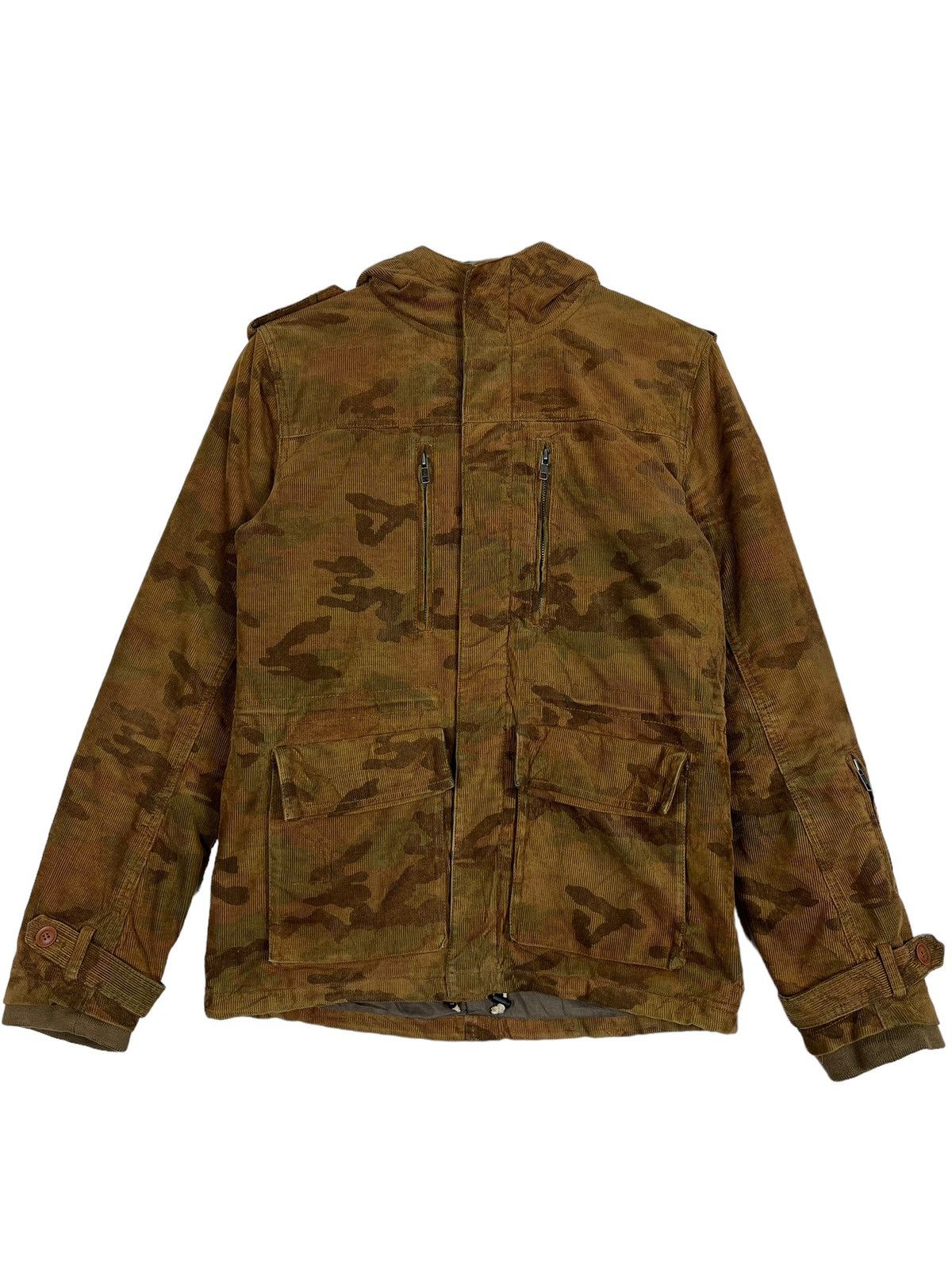 GOODENOUGH 🔥 NO CONCEPT BUT GOOD SENSE WOODLAND CAMO CORDUROY JACKET Size US M / EU 48-50 / 2 - 2 Thumbnail