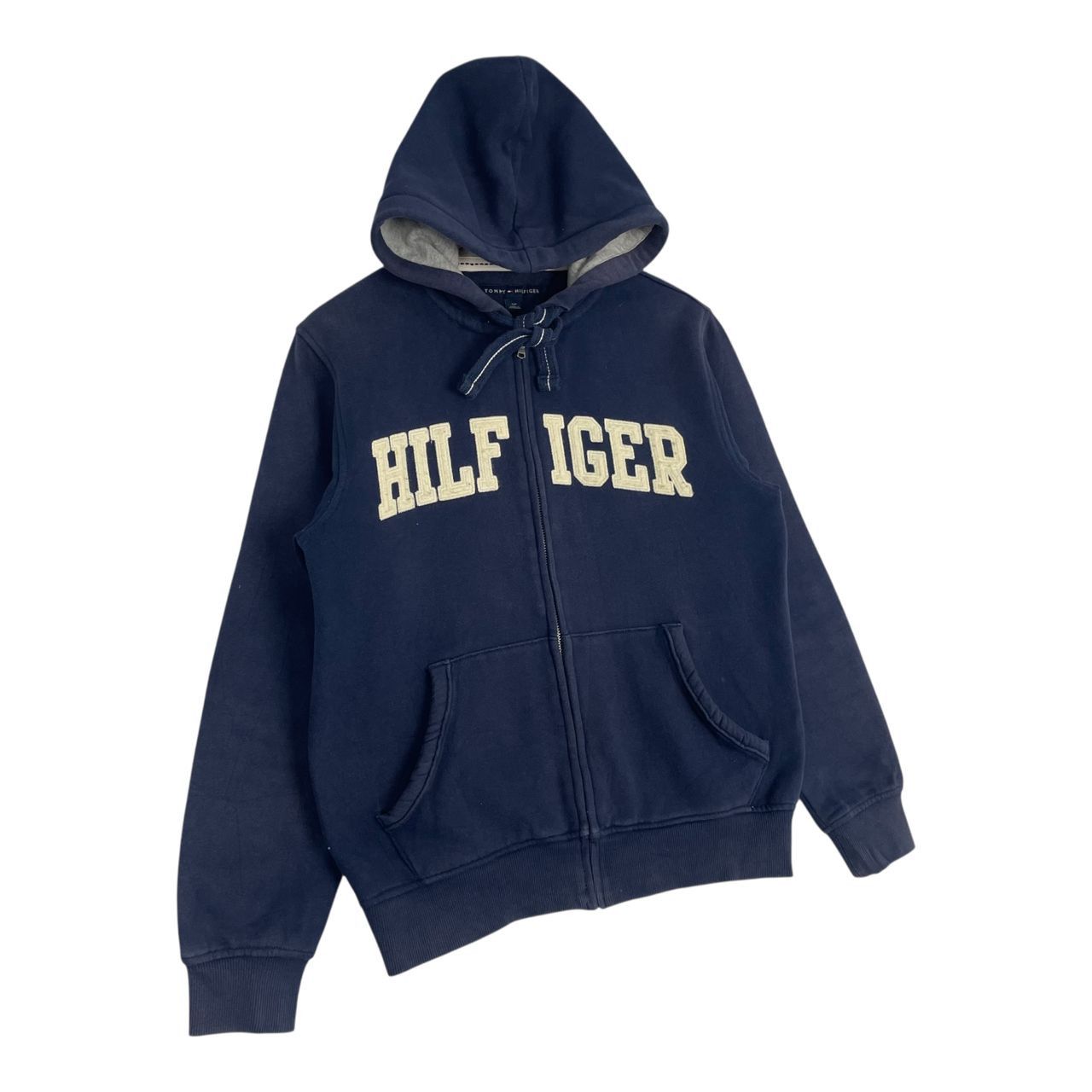 Tommy Hilfiger Vintage Tommy Hilfiger Big Embroided Logo Fullzipper Hoodie Size US S / EU 44-46 / 1 - 2 Thumbnail