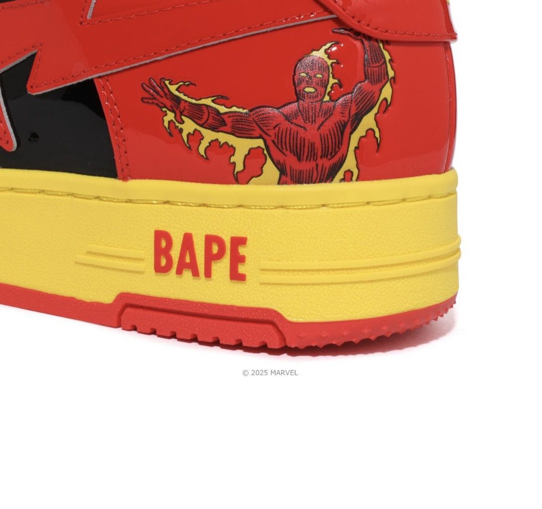 Bape Authentic ape bape bape sta x marvel F4 the human torch new Size US 9 / EU 42 - 7 Thumbnail