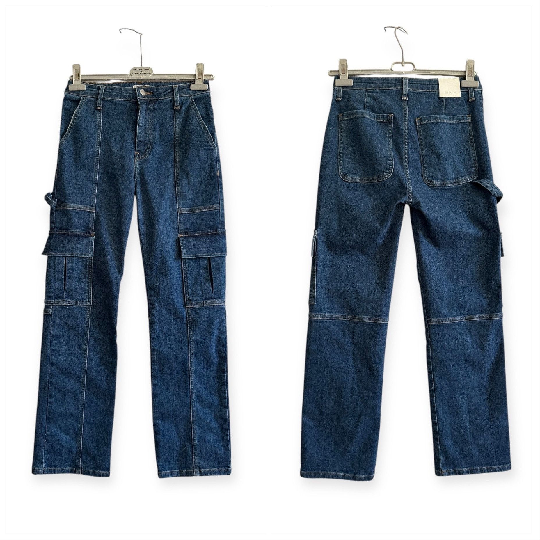 Simkhai Simkhai Blue Damen Farbe Denim Cotton Jeans, Size 26, New wi Size 25" / US 0 / IT 36 - 15 Thumbnail