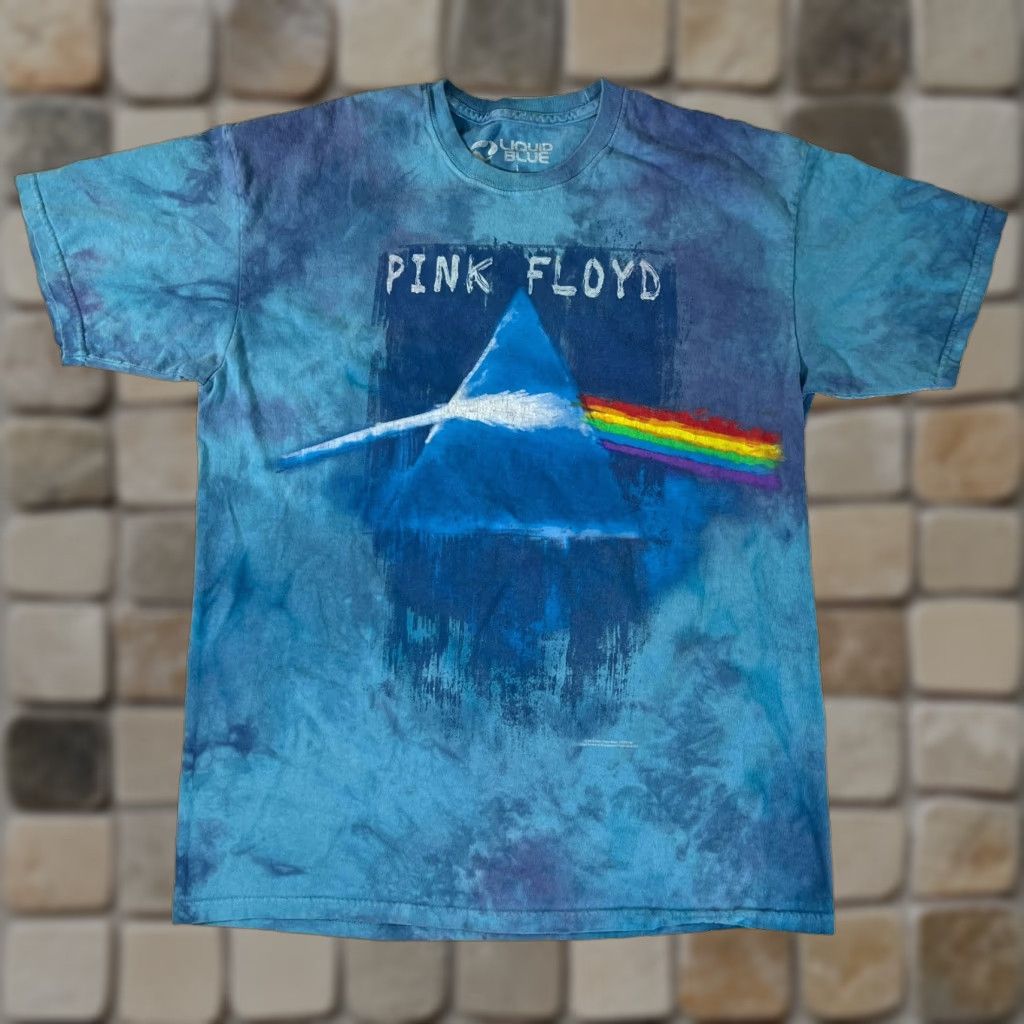Liquid Blue Pink Floyd Tie Dye T-Shirt Liquid Blue Sz L Unisex Adults 2015 Blues Cotton Crew Neck Short Sleeve Vintage Graphics 2010-2019 Size US L / EU 52-54 / 3 - 1 Thumbnail