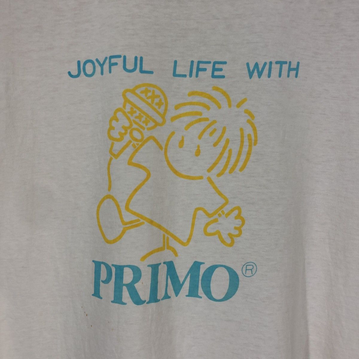 Japanese Brand 90s Vintage PRIMO Crew Neck T Shirt #1499/AZ Size US M / EU 48-50 / 2 - 2 Thumbnail