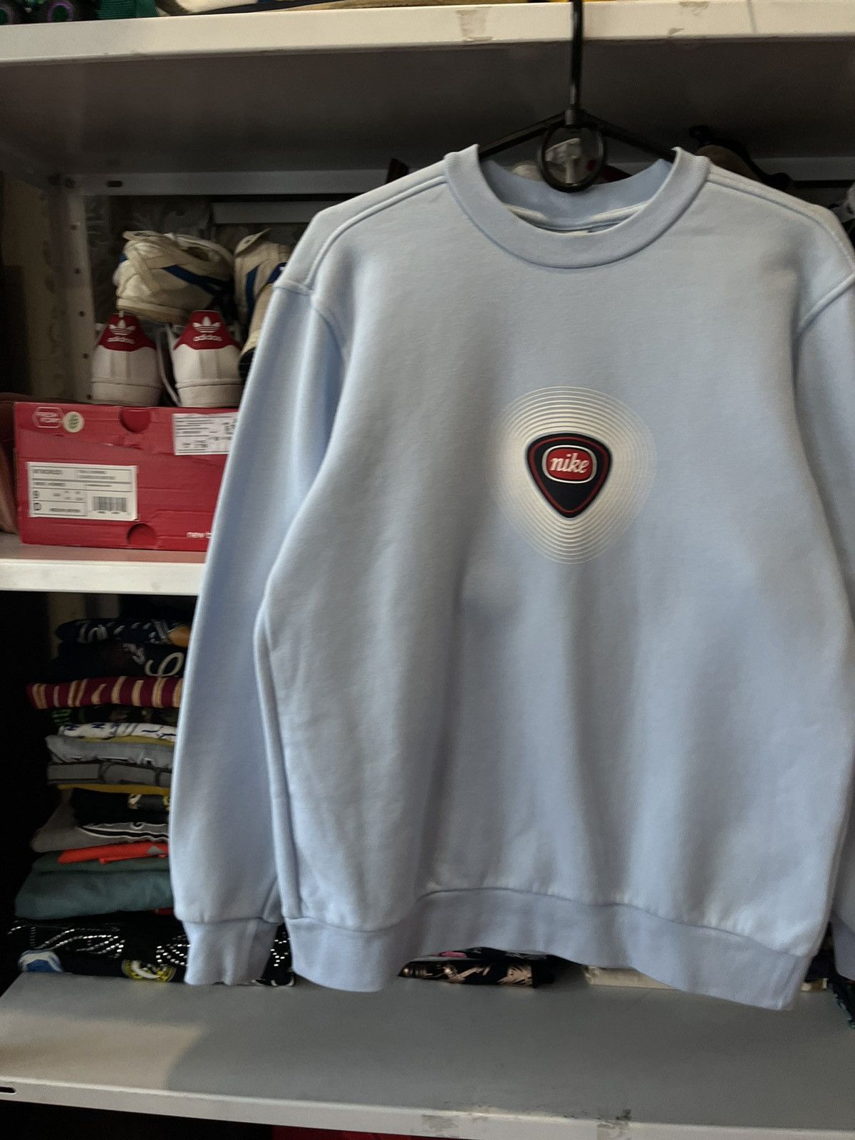 Nike Vintage NIKE Sweatshirt Crew Neck Center Swoosh Hoodie Size S / US 4 / IT 40 - 3 Thumbnail