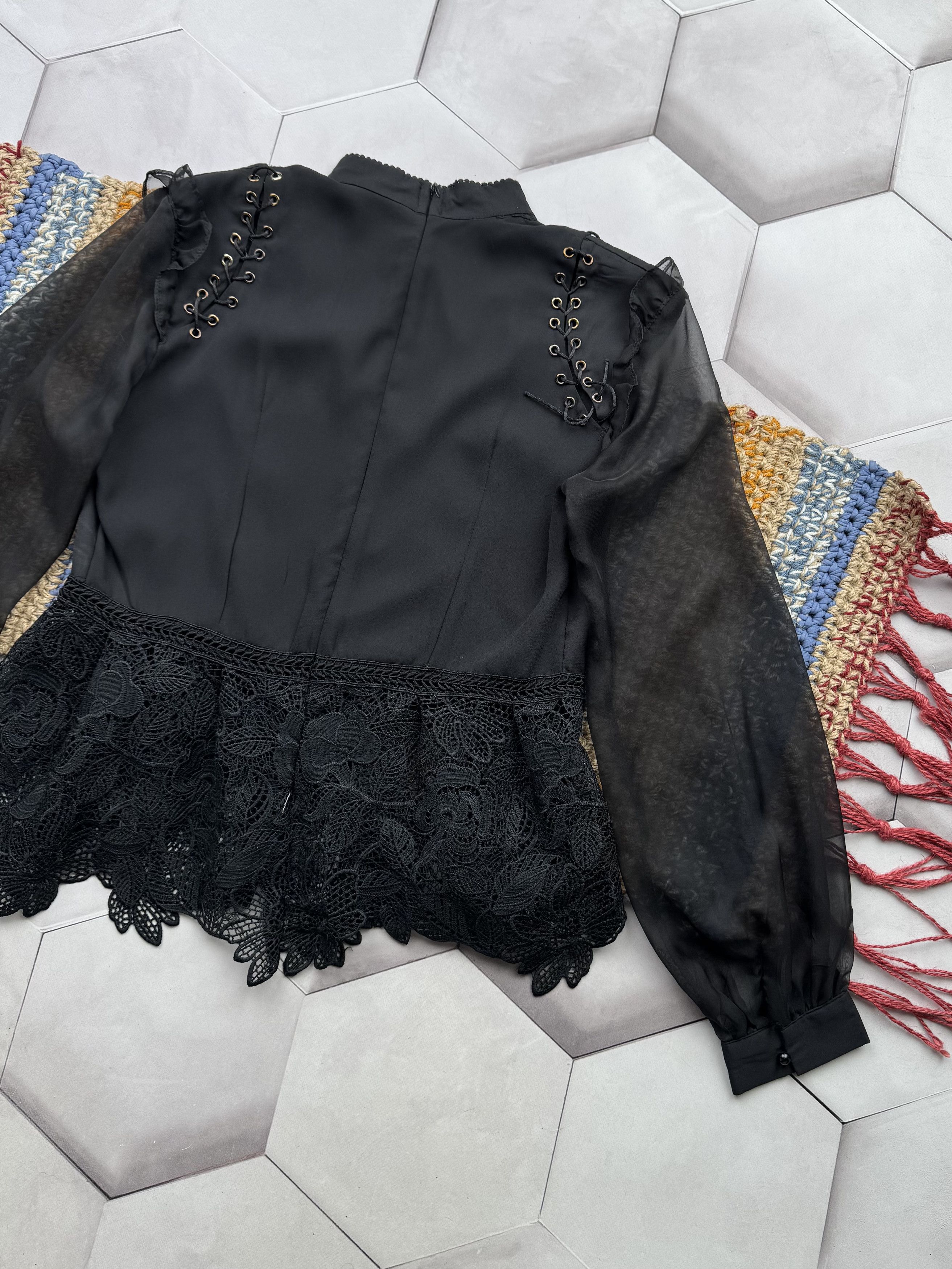 Vintage Vintage Blouse With Mesh Sleeve Size M / US 6-8 / IT 42-44 - 8 Thumbnail