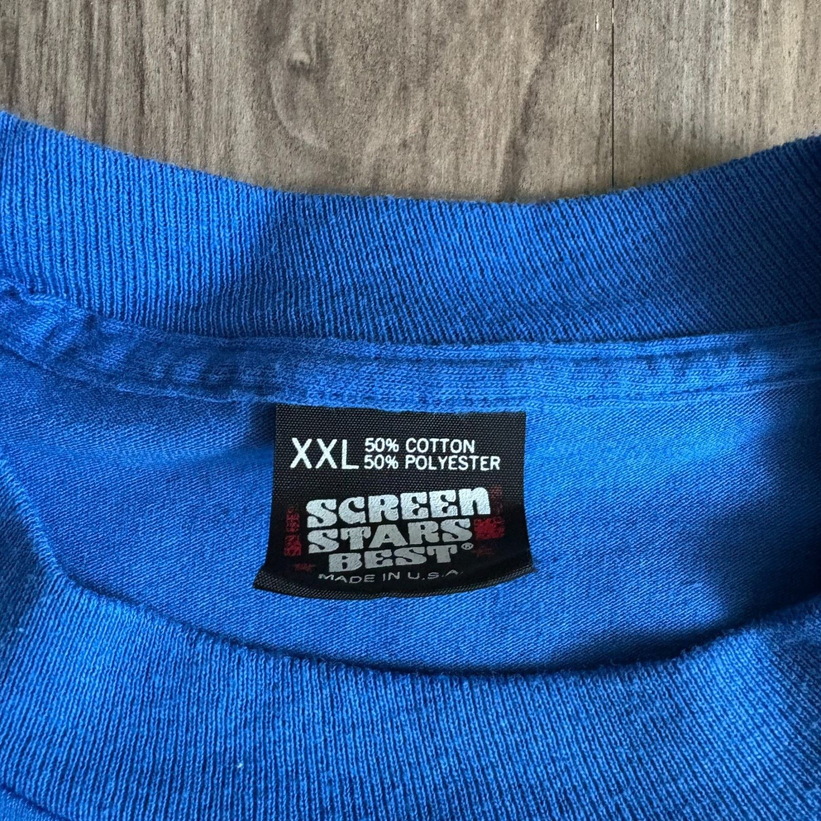 Vintage Vintage 1980s Sex Quote T-Shirt Size XL Blue Comedy Funny Size US XL / EU 56 / 4 - 3 Thumbnail
