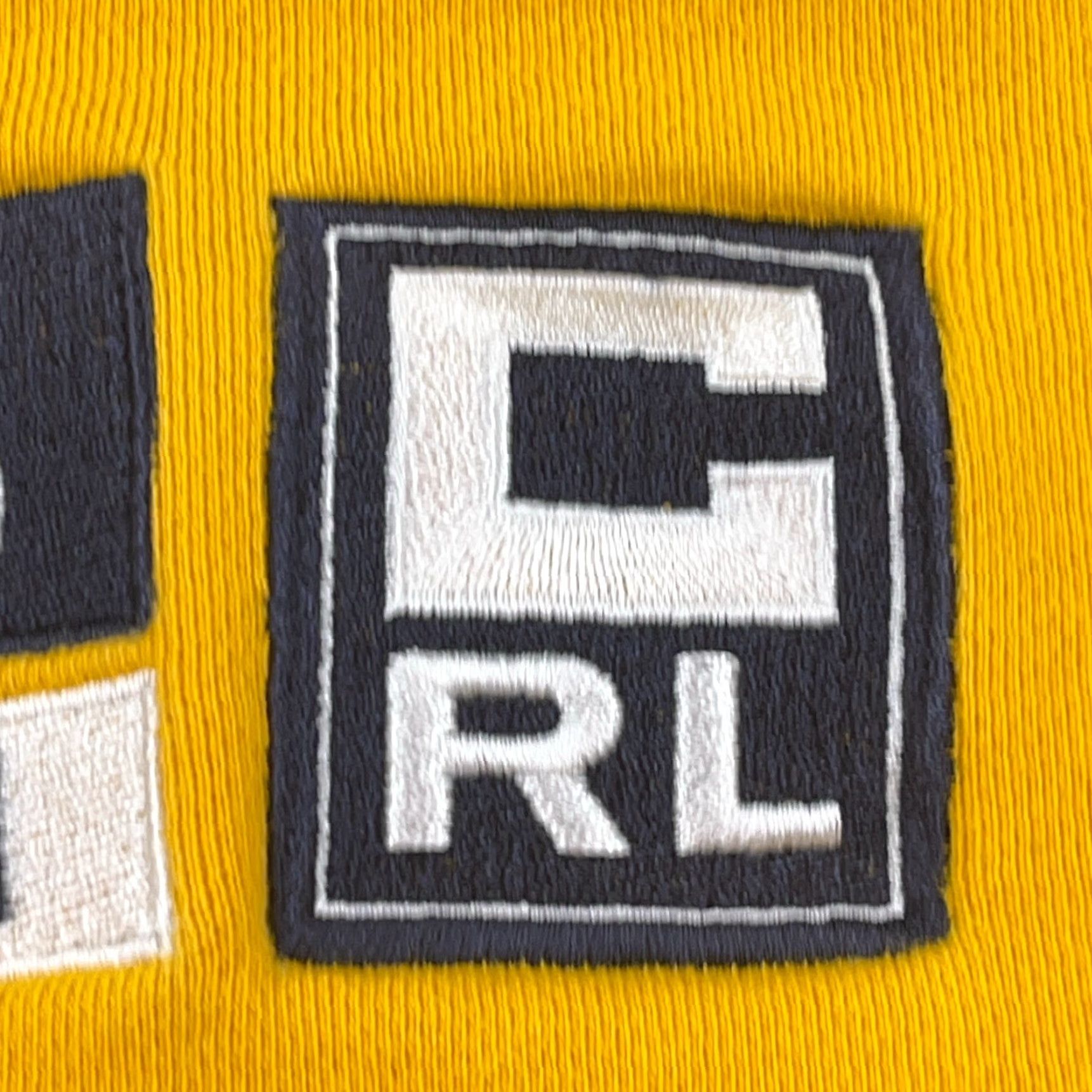 Chaps VINTAGE Chaps Ralph Lauren Sweatshirt Men XL Yellow Spell Out Y2K 2000s Heavyweight Pullover Size US XL / EU 56 / 4 - 4 Thumbnail