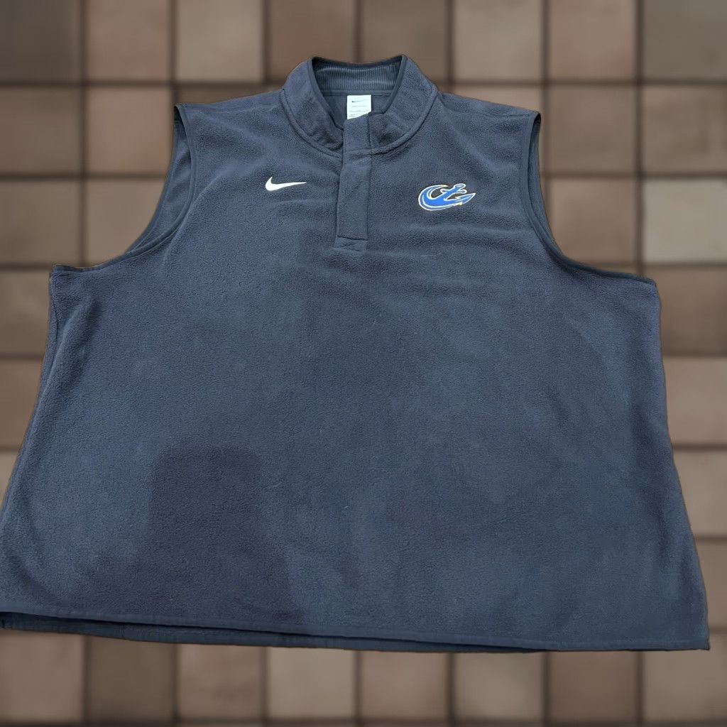 Nike Nike Therma Fit Vest Men 2XL Gray Zip Stand-Up Collar Lightweight Sports Outdoor Walking Running Gym Training Casual Workwear Size US XXL / EU 58 / 5 - 1 Thumbnail