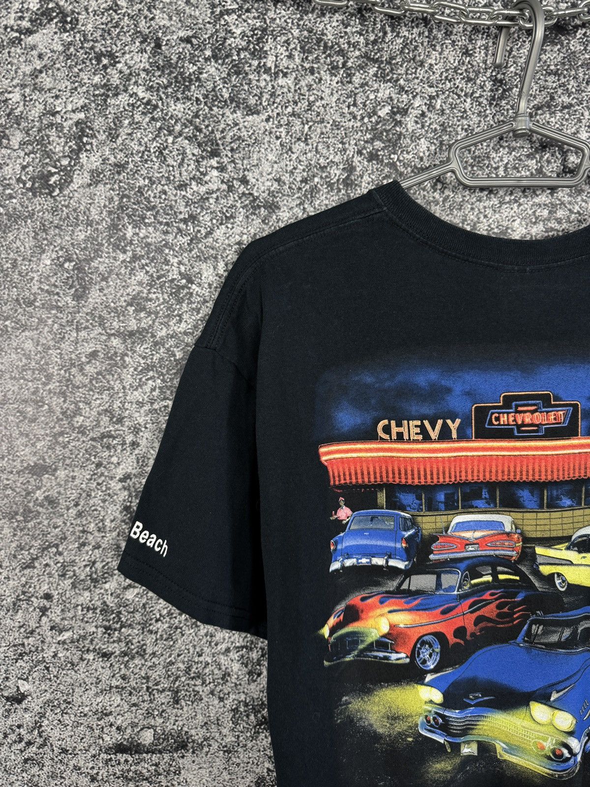Vintage Vintage Tee Chevrolet Big Logo Lost In The 50s Car Racing Size US L / EU 52-54 / 3 - 12 Thumbnail