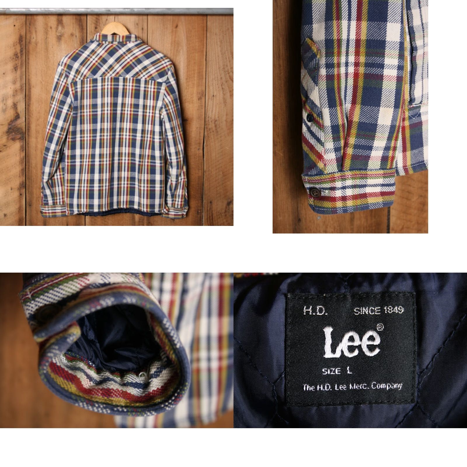 Lee VINTAGE H.D. LEE Plaid Flannel Quilt Lined Insulated Shirt Jac Women's Sz. L Jacket Shirt Size L / US 10 / IT 46 - 8 Thumbnail