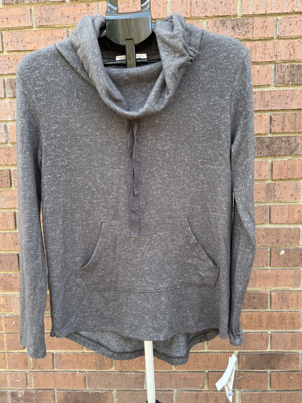 Other Planet Gold Cowl Neck Sweater Tunic Top Grey Kangaroo Pocket Size M / US 6-8 / IT 42-44 - 2 Thumbnail