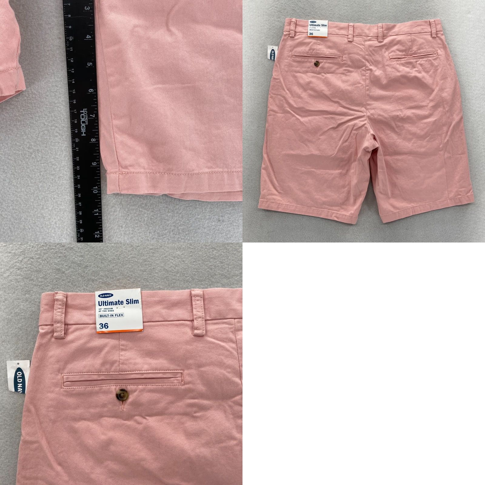 Old Navy Old Navy Slim Chino Shorts Mens 36 Pink Built In Flex Casual Preppy NWT Size US 36 / EU 52 - 8 Thumbnail