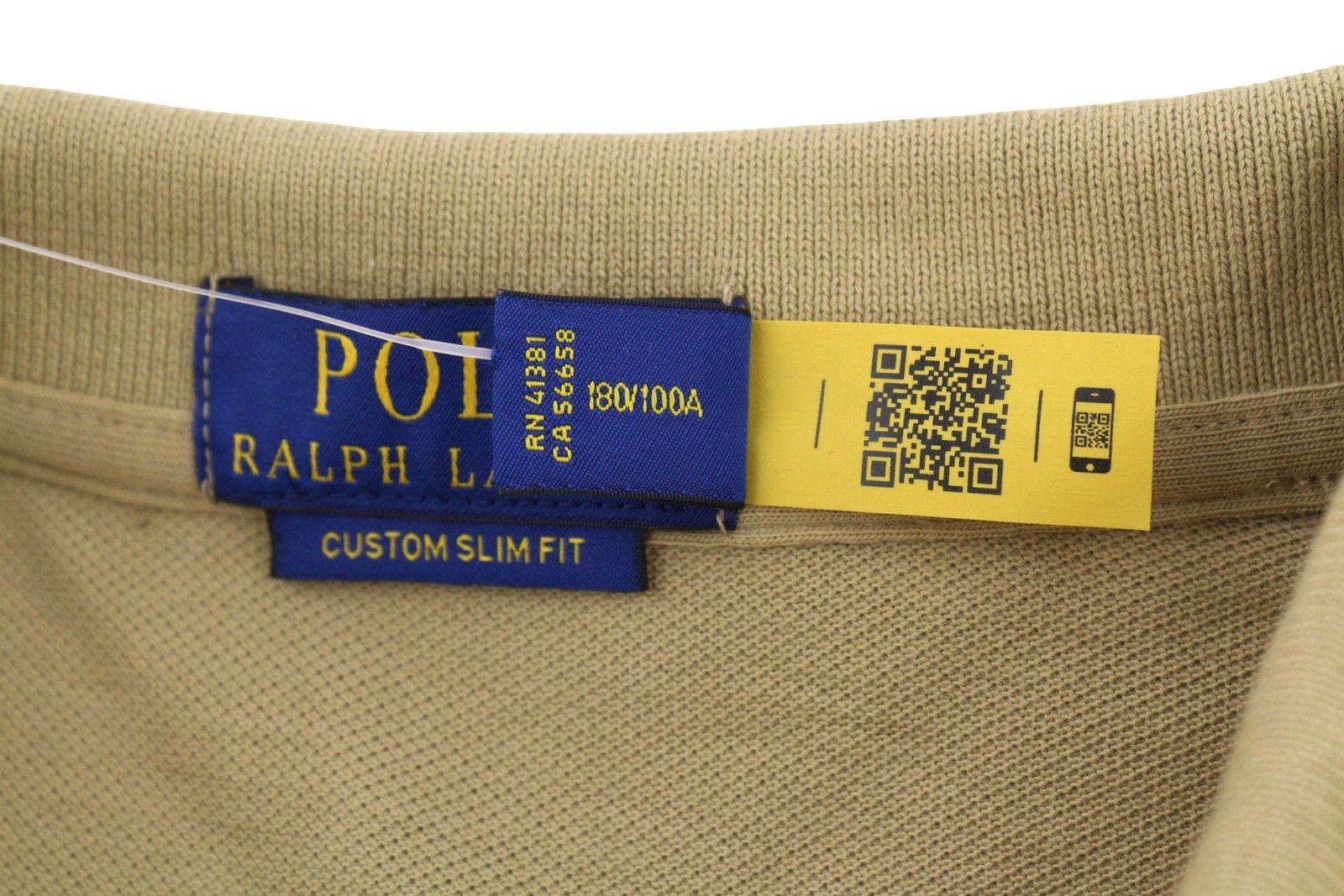Ralph Lauren CUSTOM SLIM FIT L Beige Embroidered Logo 87886 Size US L / EU 52-54 / 3 - 12 Thumbnail