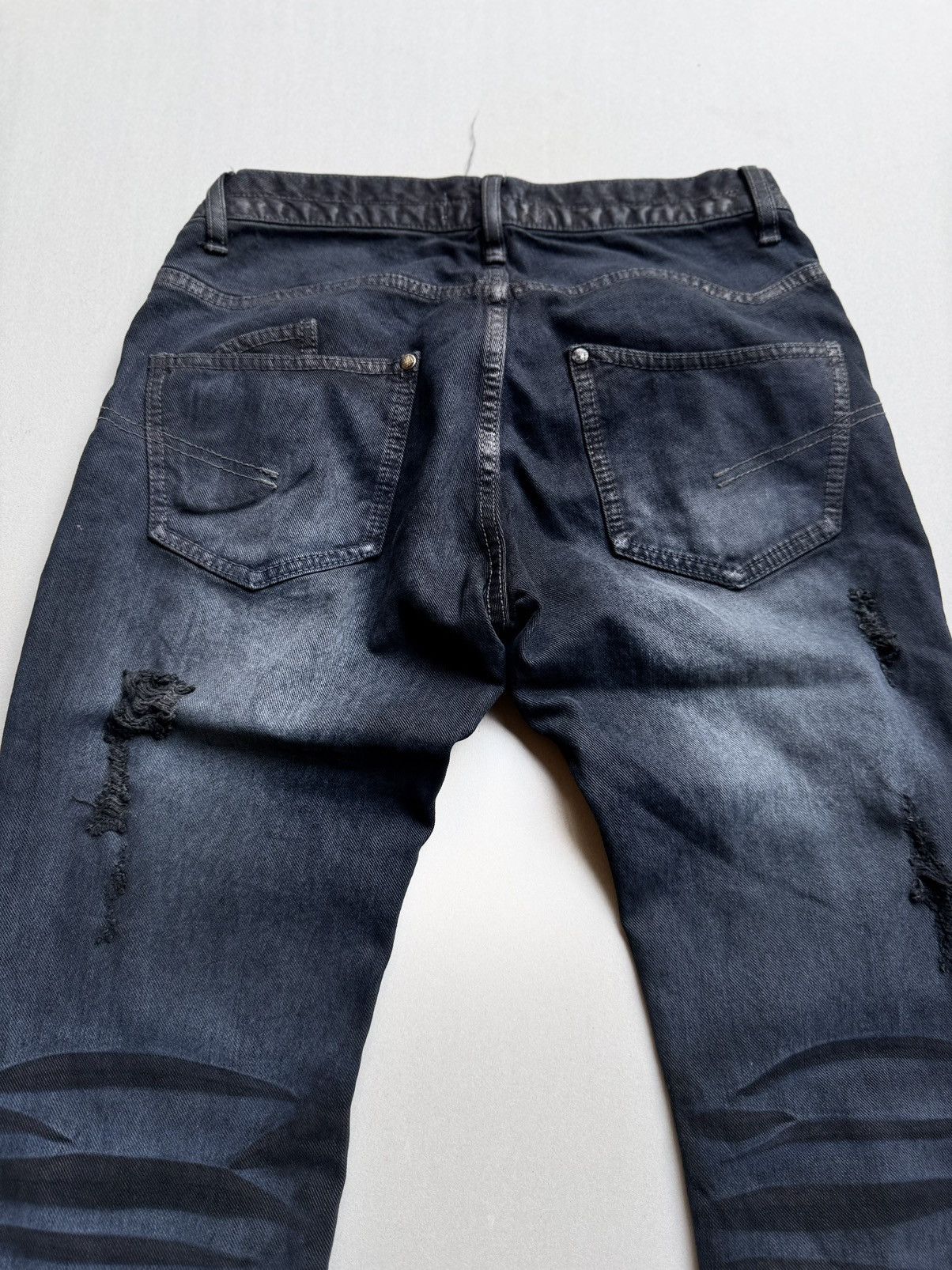 5351 POUR LES HOMMES JACKROSE/ LUV MAISON distressed flare jeans Size US 29 - 4 Thumbnail