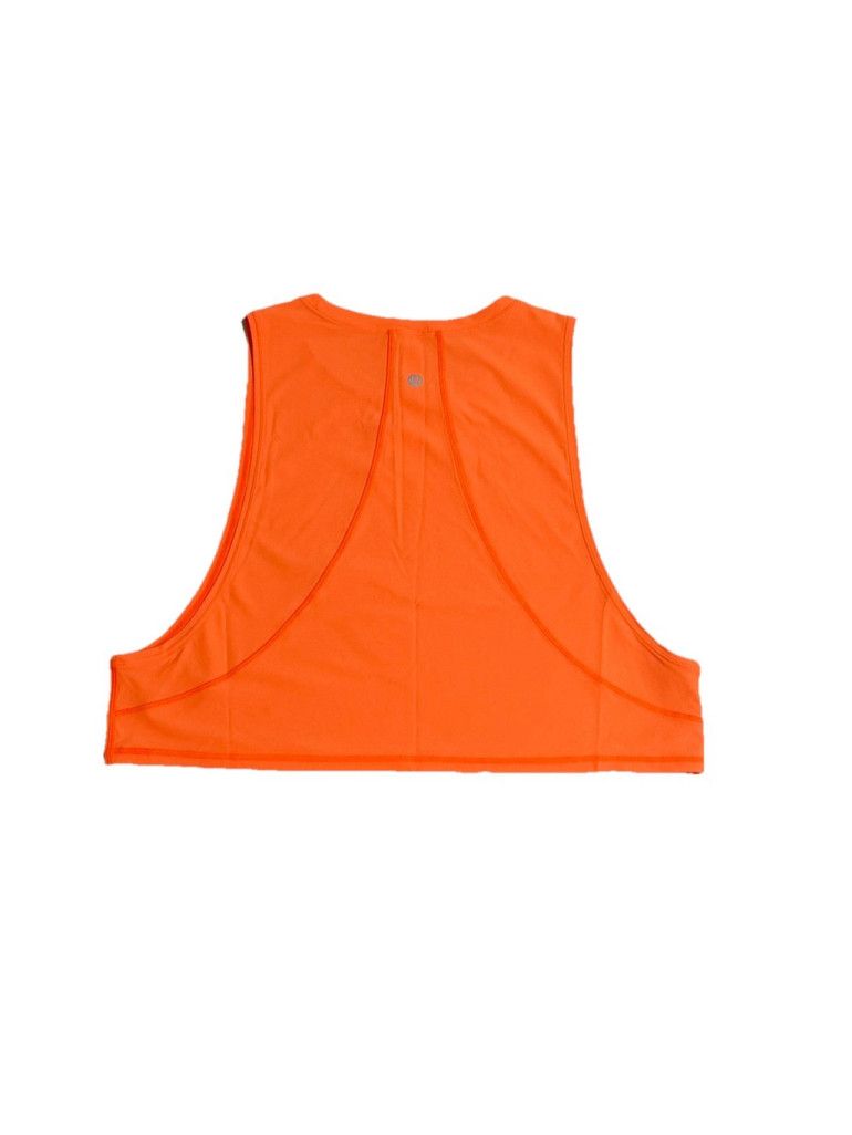 Lululemon LULULEMON MUSCLE LOVE CROP TANK TOUGH HIGHLIGHT ORANGE SZ 10 Size L / US 10 / IT 46 - 8 Thumbnail