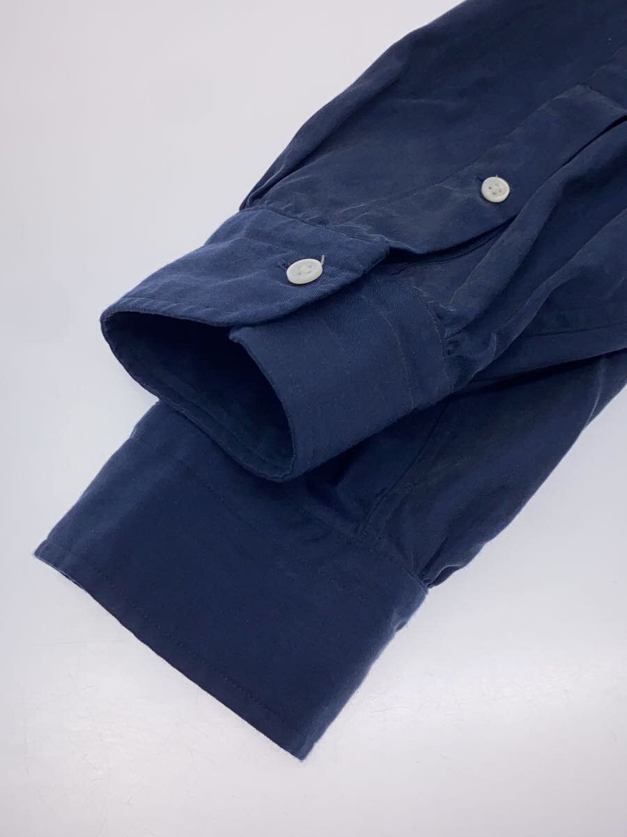 A.PRESSE Blue Silk Cotton Open Collar Shirt Size US L / EU 52-54 / 3 - 6 Thumbnail