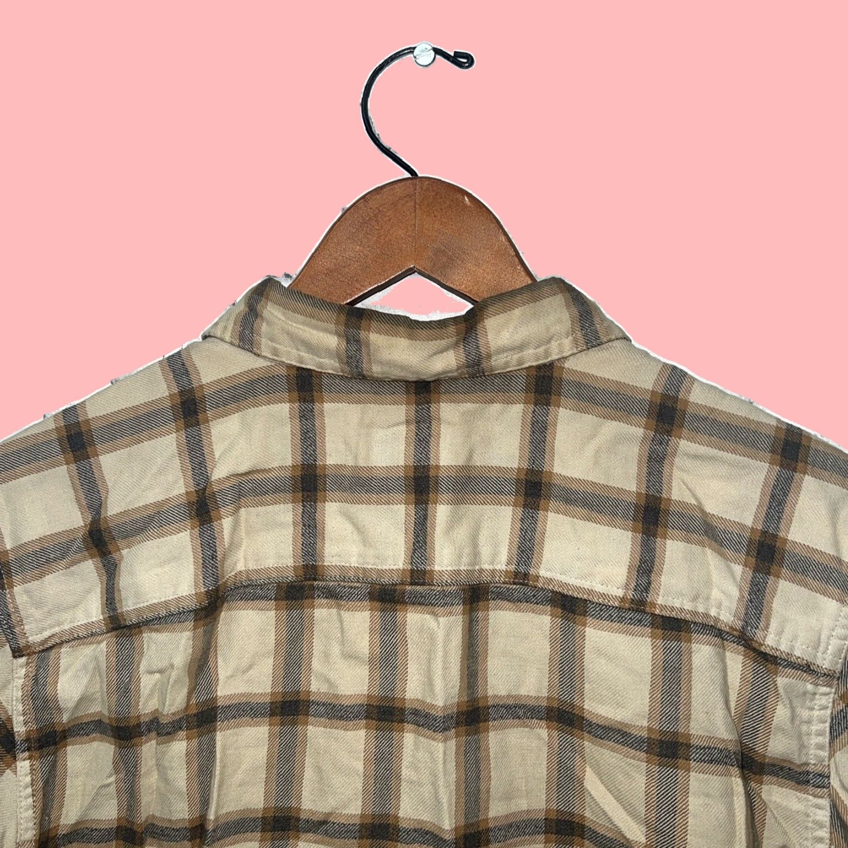 Patagonia Authentic Mens Plaid Beige Shirt Crafted from Soft Organic Cotton in Size Small Size US S / EU 44-46 / 1 - 5 Thumbnail