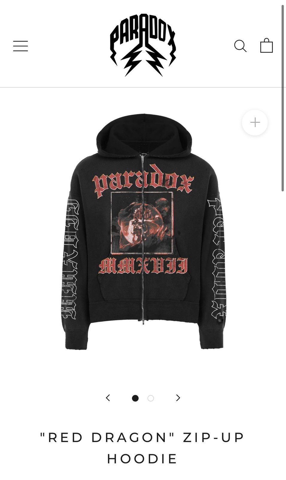 Other "RED DRAGON" ZIP-UP HOODIE Size US S / EU 44-46 / 1 - 1 Thumbnail
