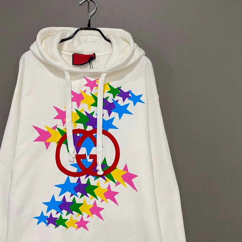 Gucci Gucci Rainbow star logo hoodie Size US XS / EU 42 / 0 - 2 Thumbnail