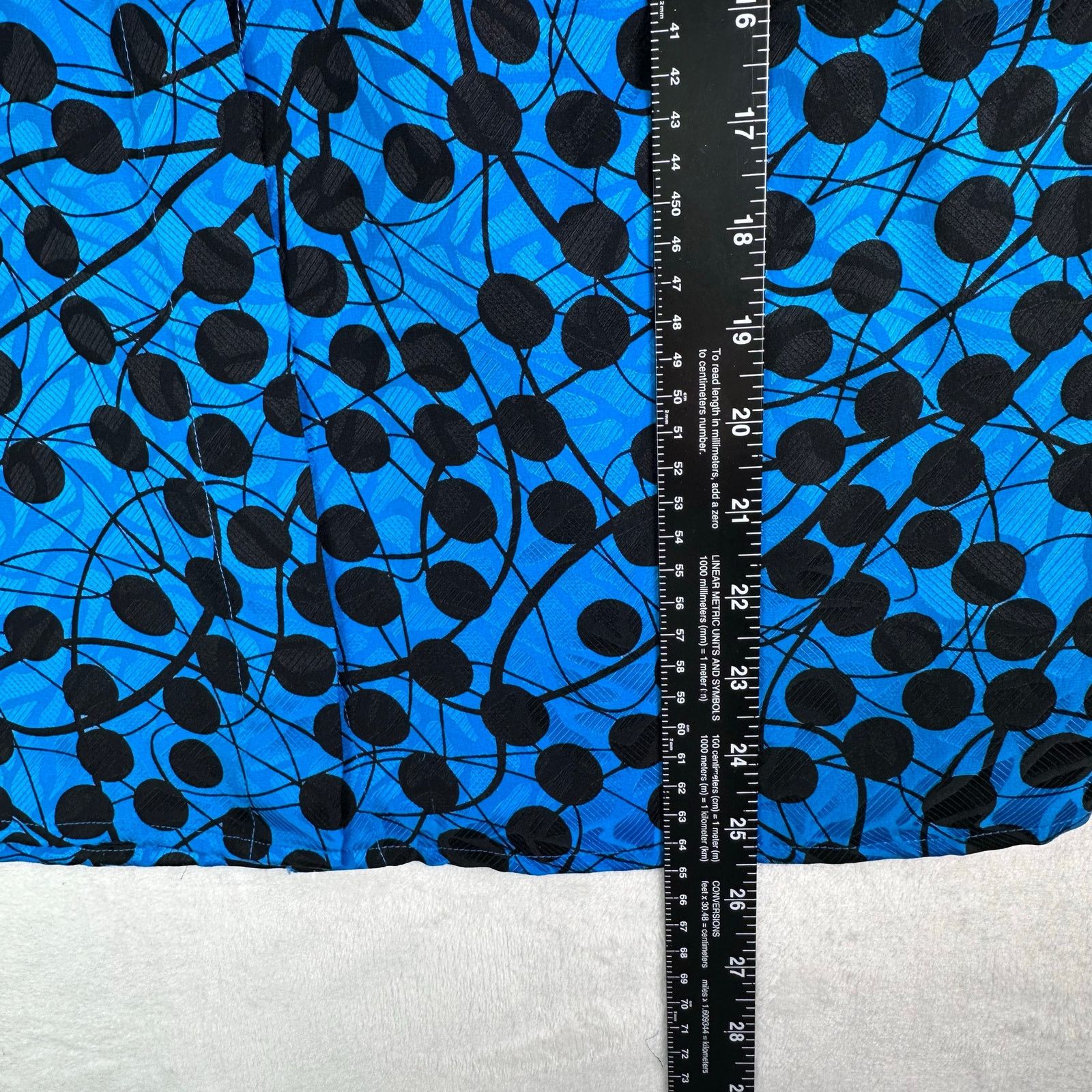Adrianna Papell VTG Adrianna Papell Silk ButtonUp Blouse Polka Dot Blue Sz 8 Size M / US 6-8 / IT 42-44 - 8 Thumbnail
