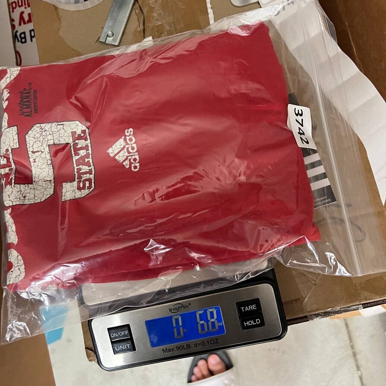 Adidas NC State Wolfpack NCAA Large Adidas Casual T-Shirt Red Size US L / EU 52-54 / 3 - 7 Thumbnail