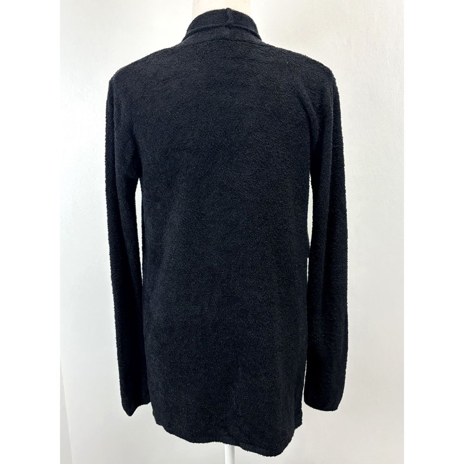 Vintage Barefoot Dreams Cozy Chic Lite Cardigan Sweater Womens Small Medium Black Open Size S / US 4 / IT 40 - 3 Thumbnail