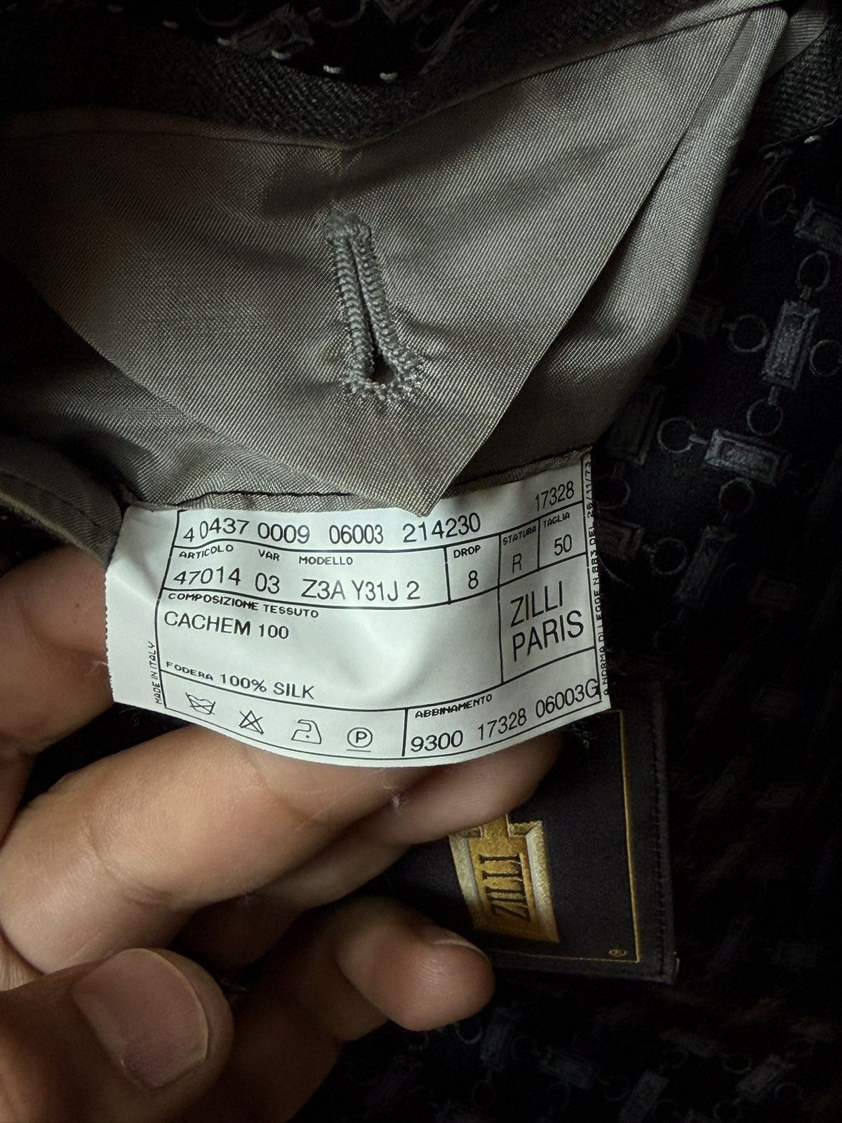 Zilli Zilli Cashmere Suit Size 40R - 3 Thumbnail