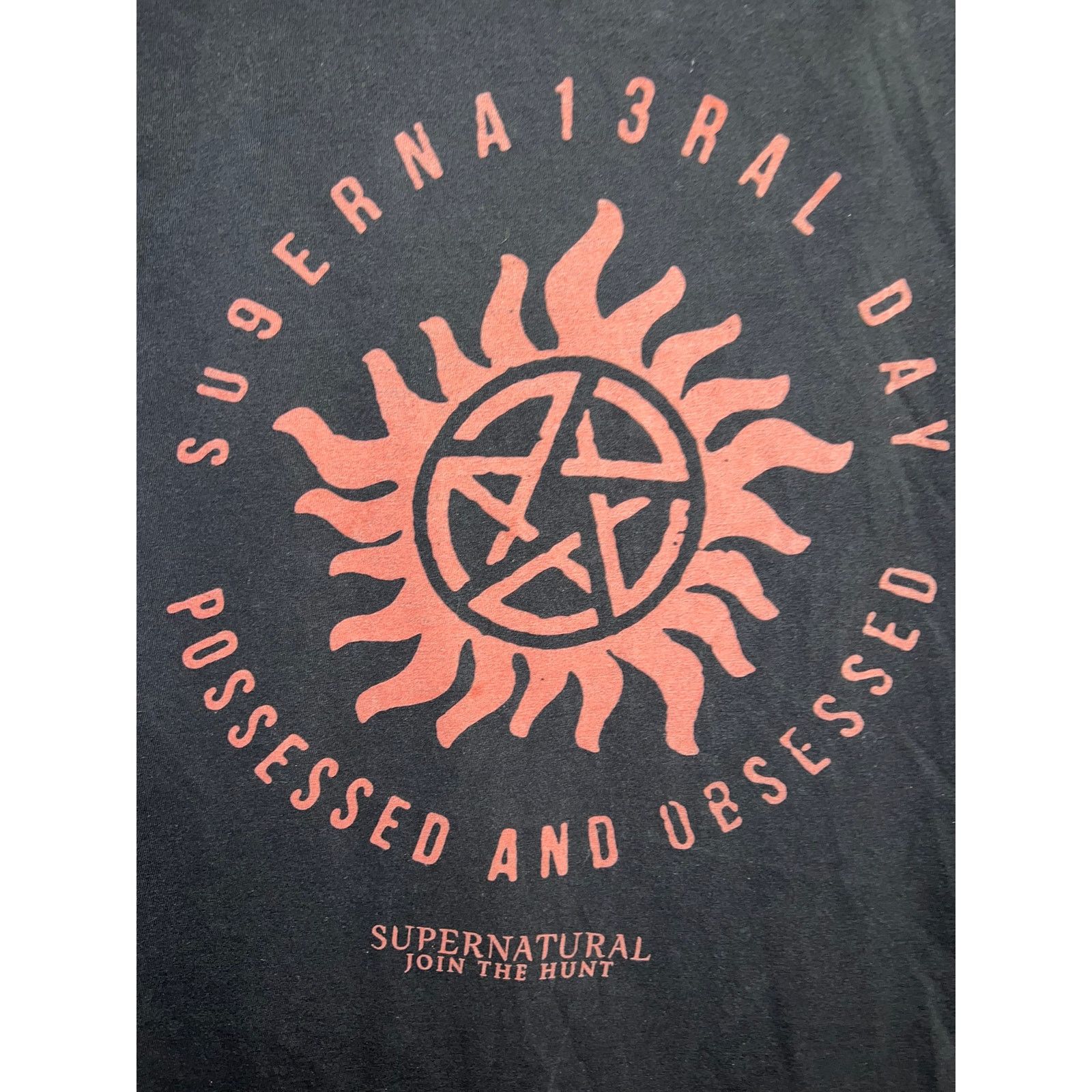 Vintage Supernatural Join The Hunt Shirt Possessed Black Tee Medium Size US M / EU 48-50 / 2 - 2 Thumbnail