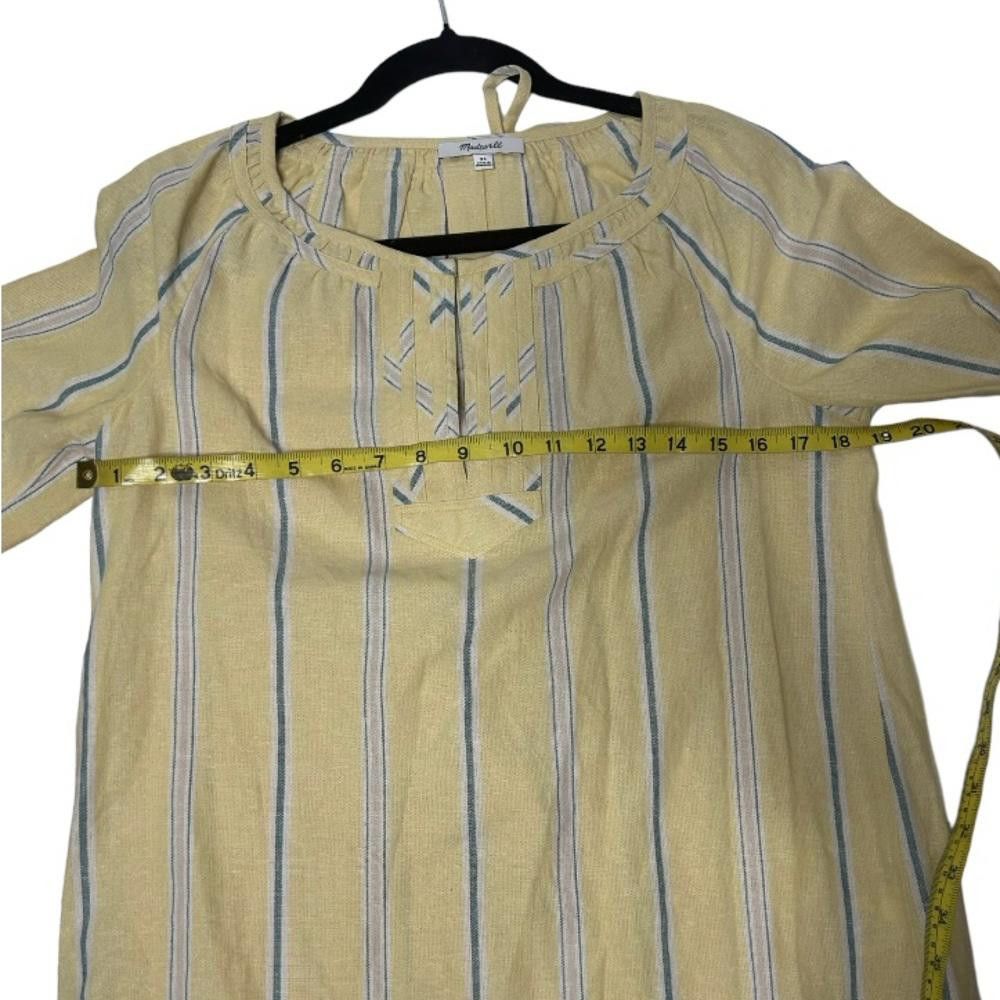 Madewell Madewell l NWT Tie-Back Peasant Top in Atlantic Stripe XS Size XS / US 0-2 / IT 36-38 - 7 Thumbnail