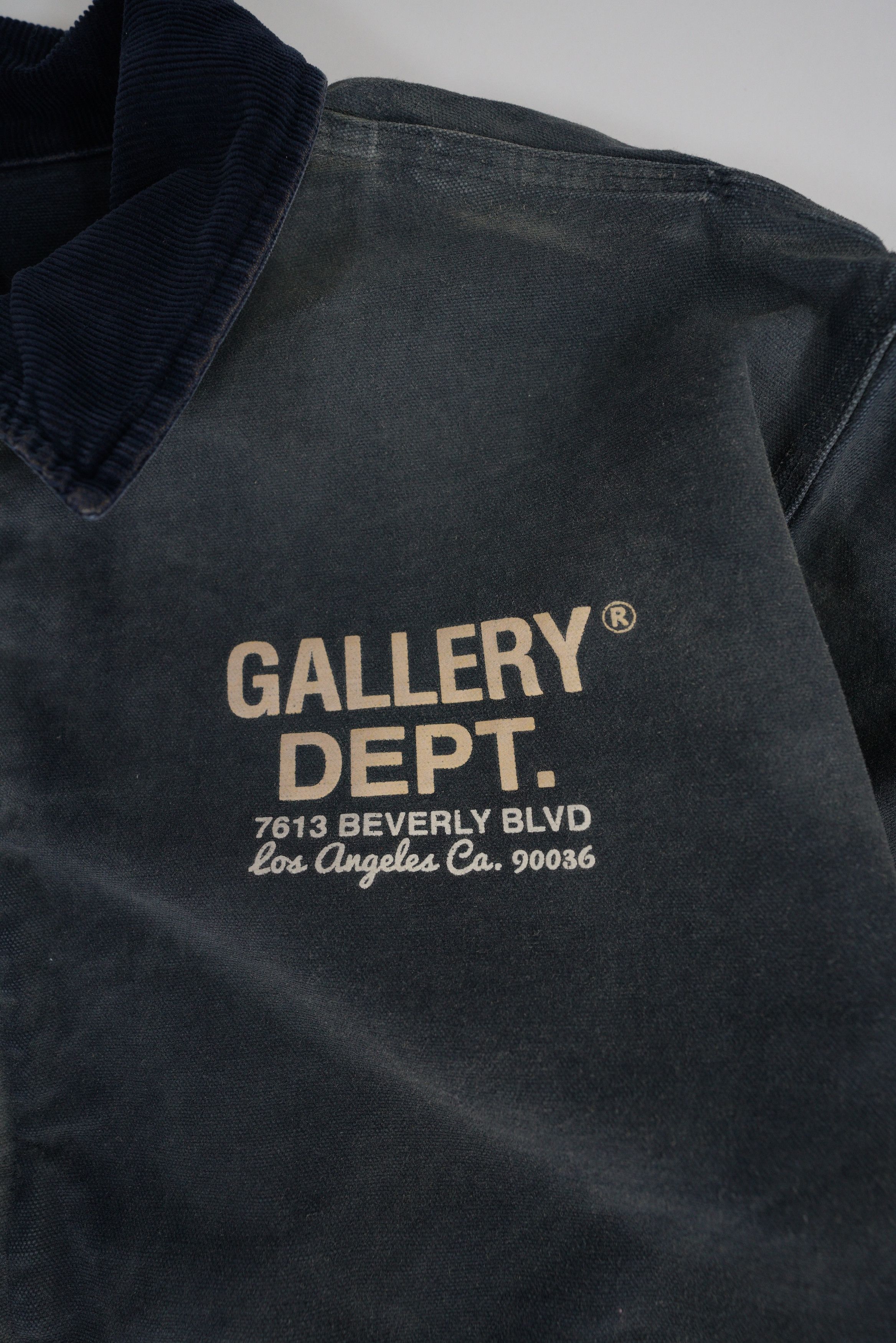 Gallery Dept. Gallery Dept Navy Branded Relaxed-Fit Cotton-canvas Jacket Size US L / EU 52-54 / 3 - 5 Thumbnail
