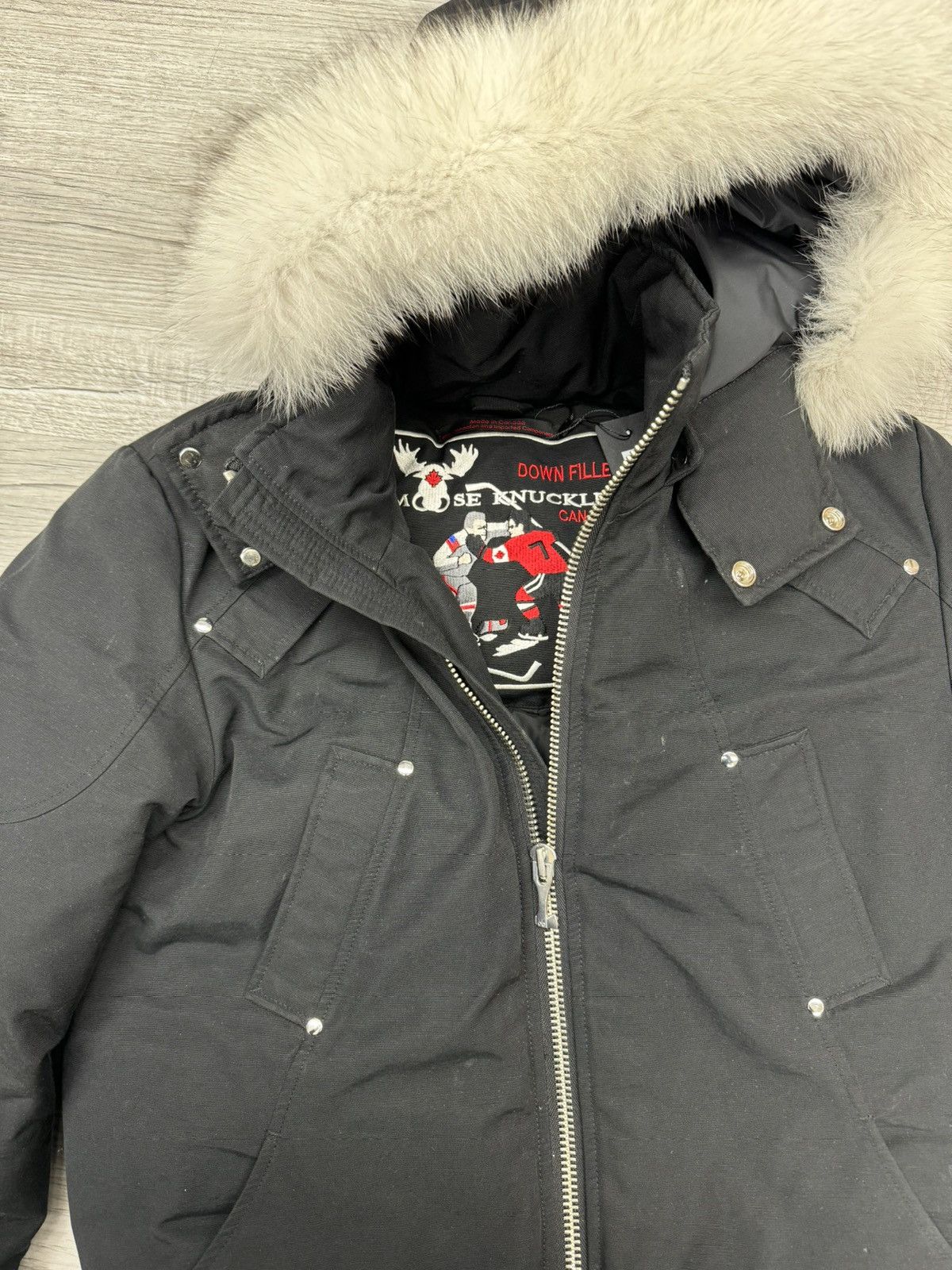 Moose Knuckles Moose Knuckles Original Ballistic Bomber Fur Jacket Size US L / EU 52-54 / 3 - 3 Thumbnail