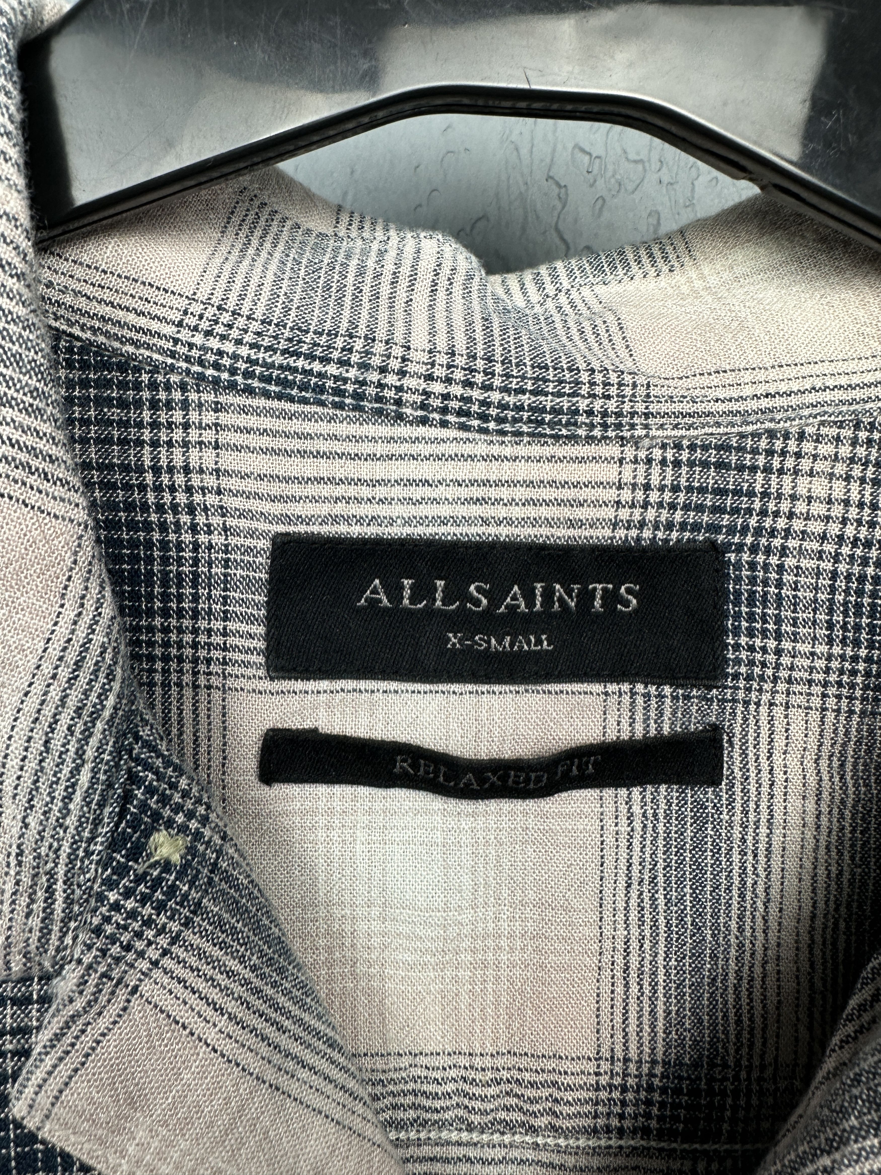 Allsaints Allsaints Mens Tampa Short Sleeve Plaid Oversized Shirt Size US XS / EU 42 / 0 - 3 Thumbnail