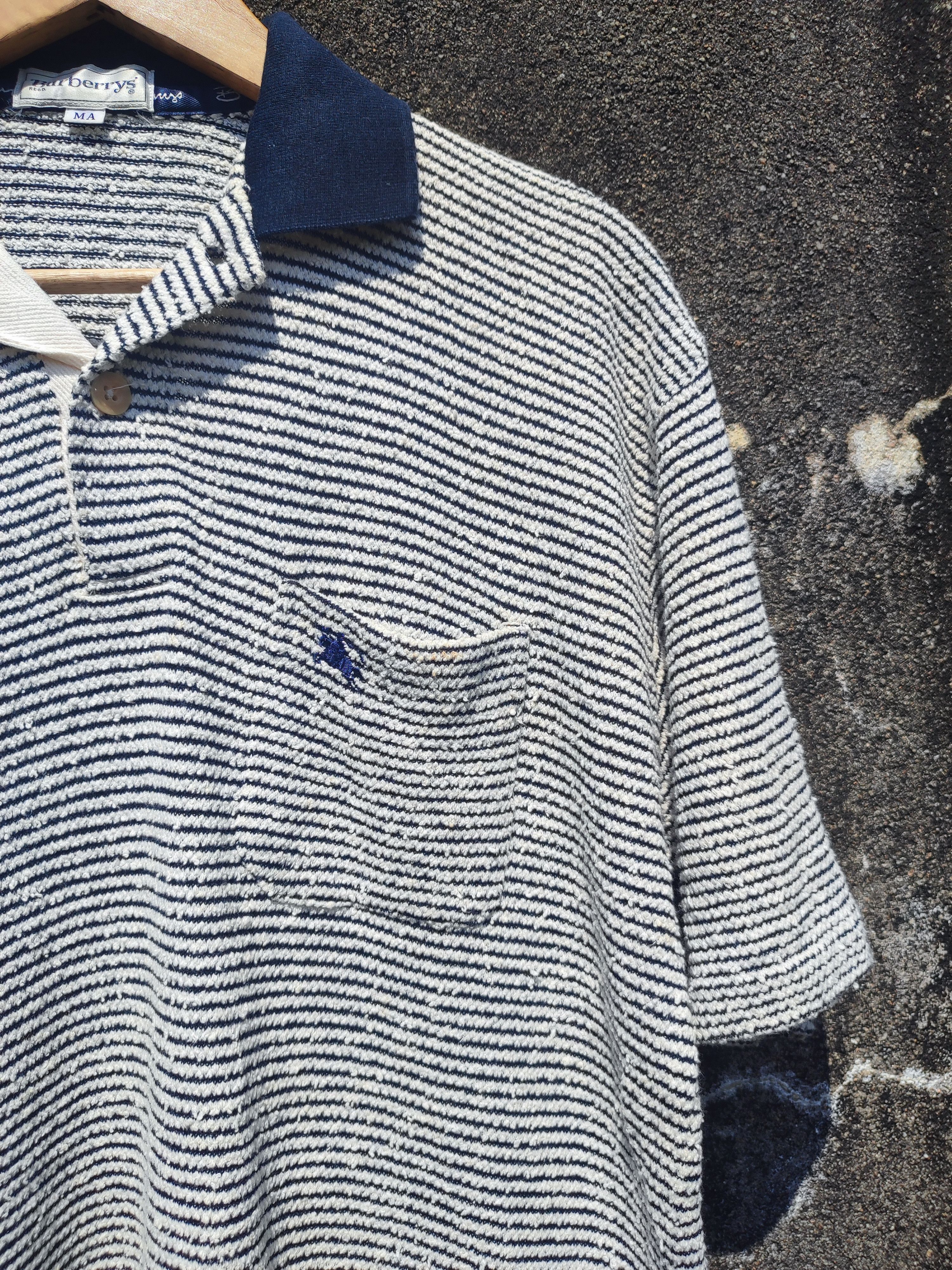 Burberry × Vintage Vintage Burberry's Polo Tee Size US L / EU 52-54 / 3 - 3 Thumbnail