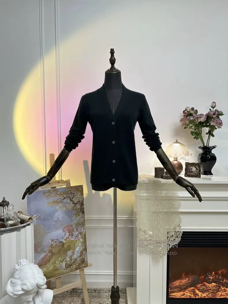 Hermes Hermes Cashmere slim fit long sleeve knit cardigan, dark g Size XS / US 0-2 / IT 36-38 - 2 Thumbnail