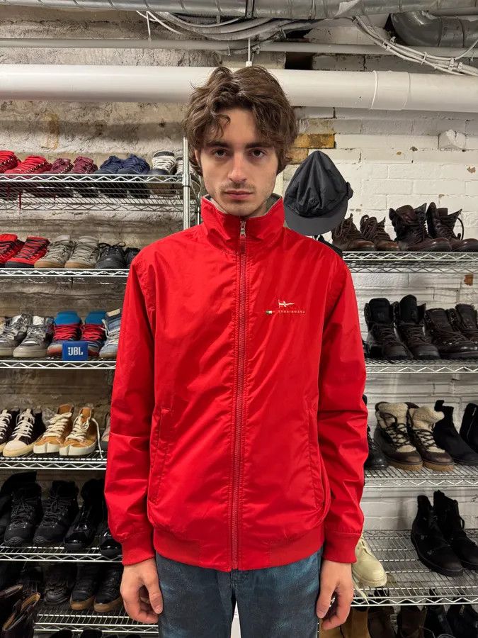 Designer × Prada × Vintage 2000s Luna Rossa Prada Red Sport Jacket