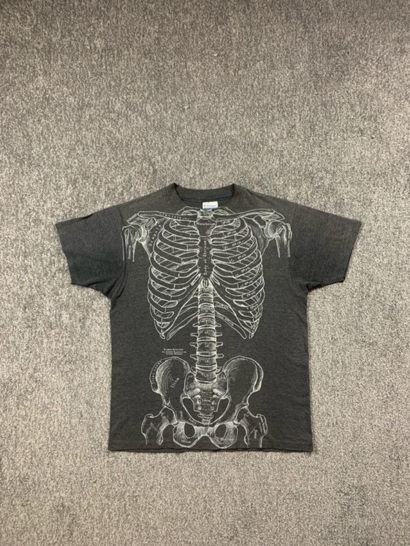 Hanes Vintage Hanes AOP anatomy t shirt Size US L / EU 52-54 / 3 - 3 Thumbnail