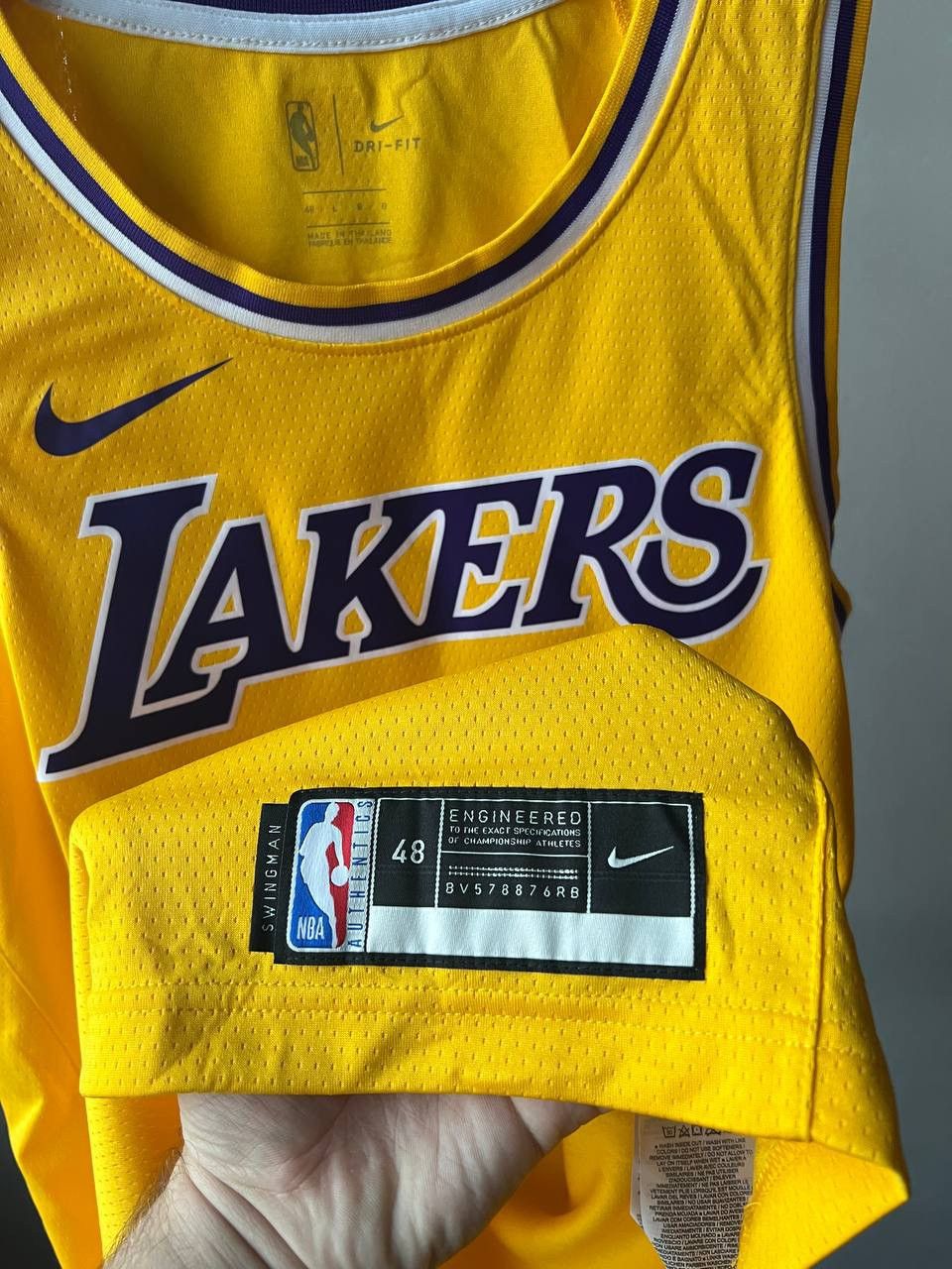 NBA 2020 LOS ANGELES LAKERS #23 JAMES LEBRON BASKETBALL JERSEY L Size US L / EU 52-54 / 3 - 5 Thumbnail