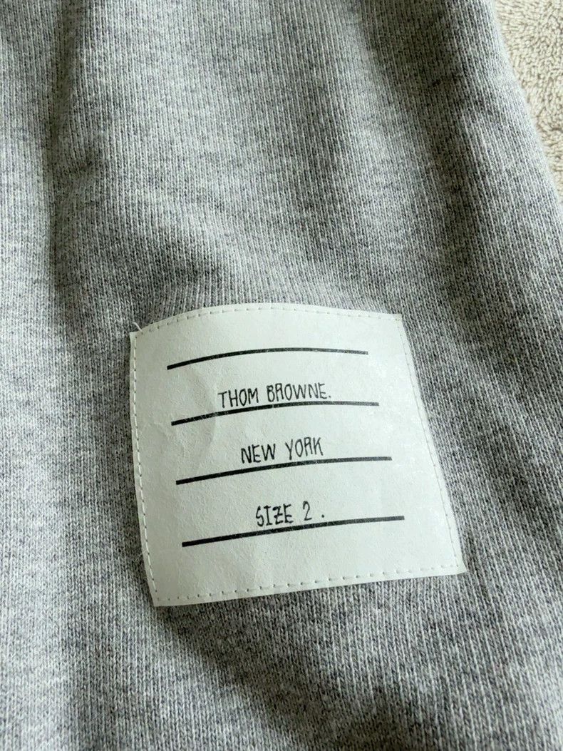Thom Browne Thom Browne size1 Dark blue hoodie with three stripes on th Size US S / EU 44-46 / 1 - 4 Thumbnail