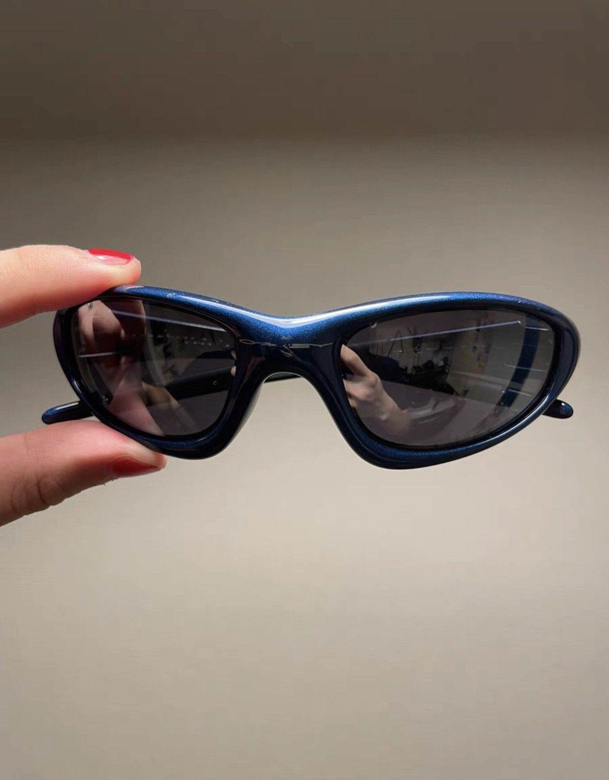 Oakley OAKLEY New Straight Jacket 'Blue' Sports Sunglasses K24 Size ONE SIZE - 7 Thumbnail