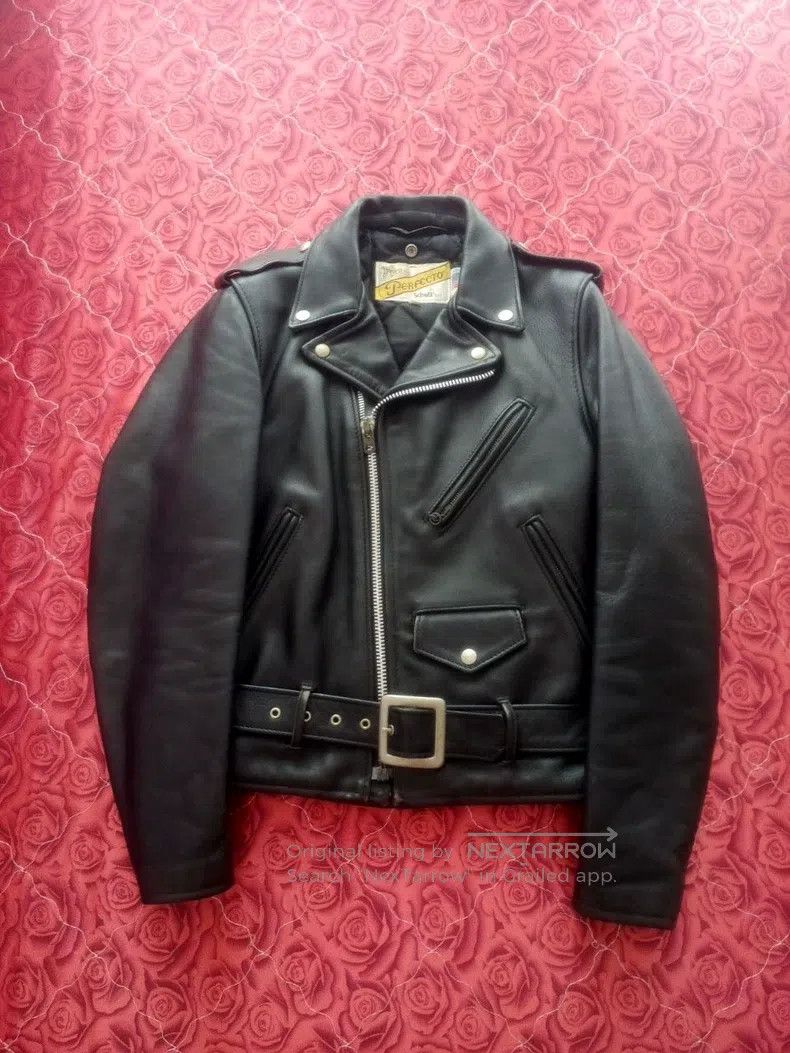 Schott Schott 618 Leather Jacket Size US XXS / EU 40 - 1 Thumbnail