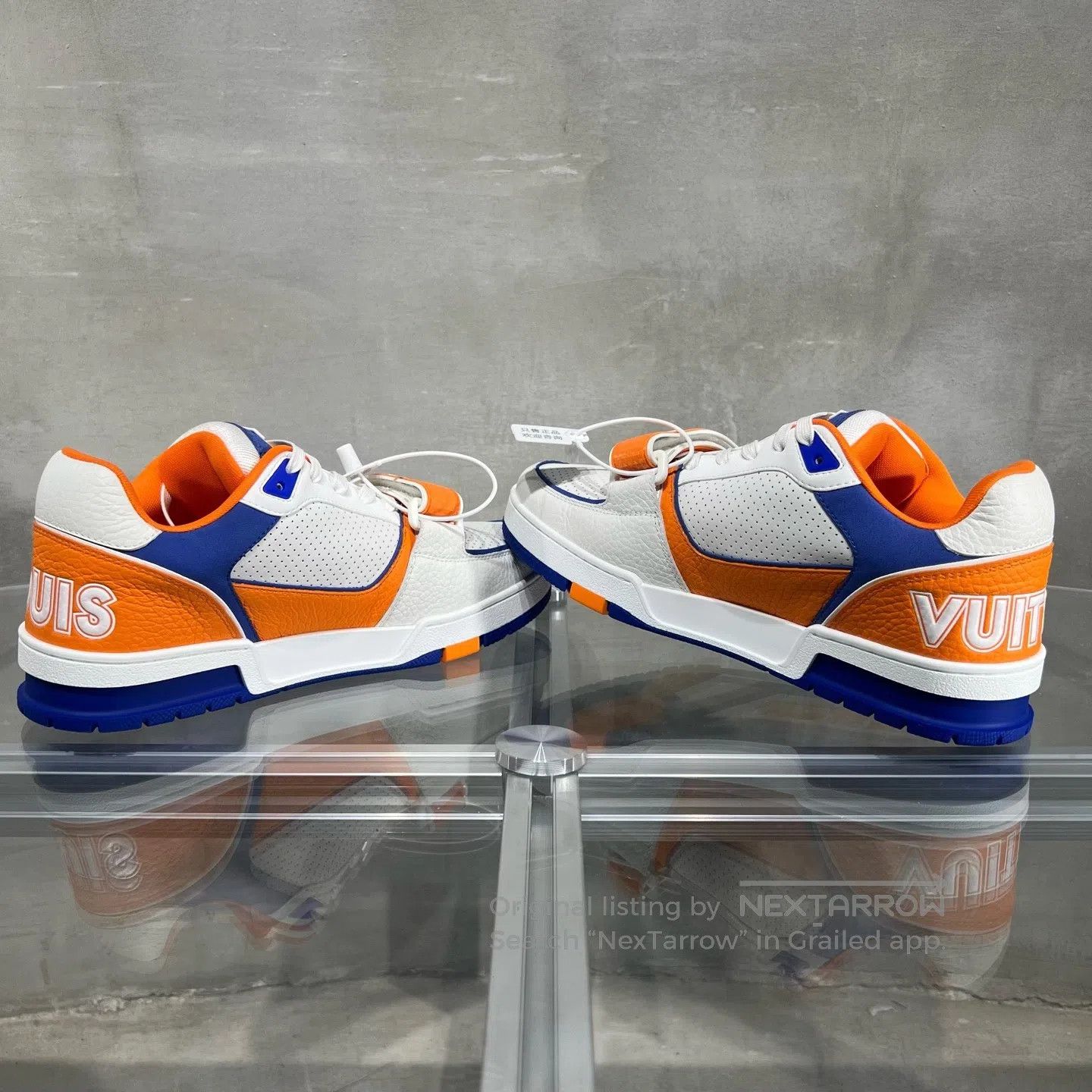 Louis Vuitton Louis Vuitton Trainer Velcro White Orange shoes Size US 6 / EU 39 - 5 Thumbnail