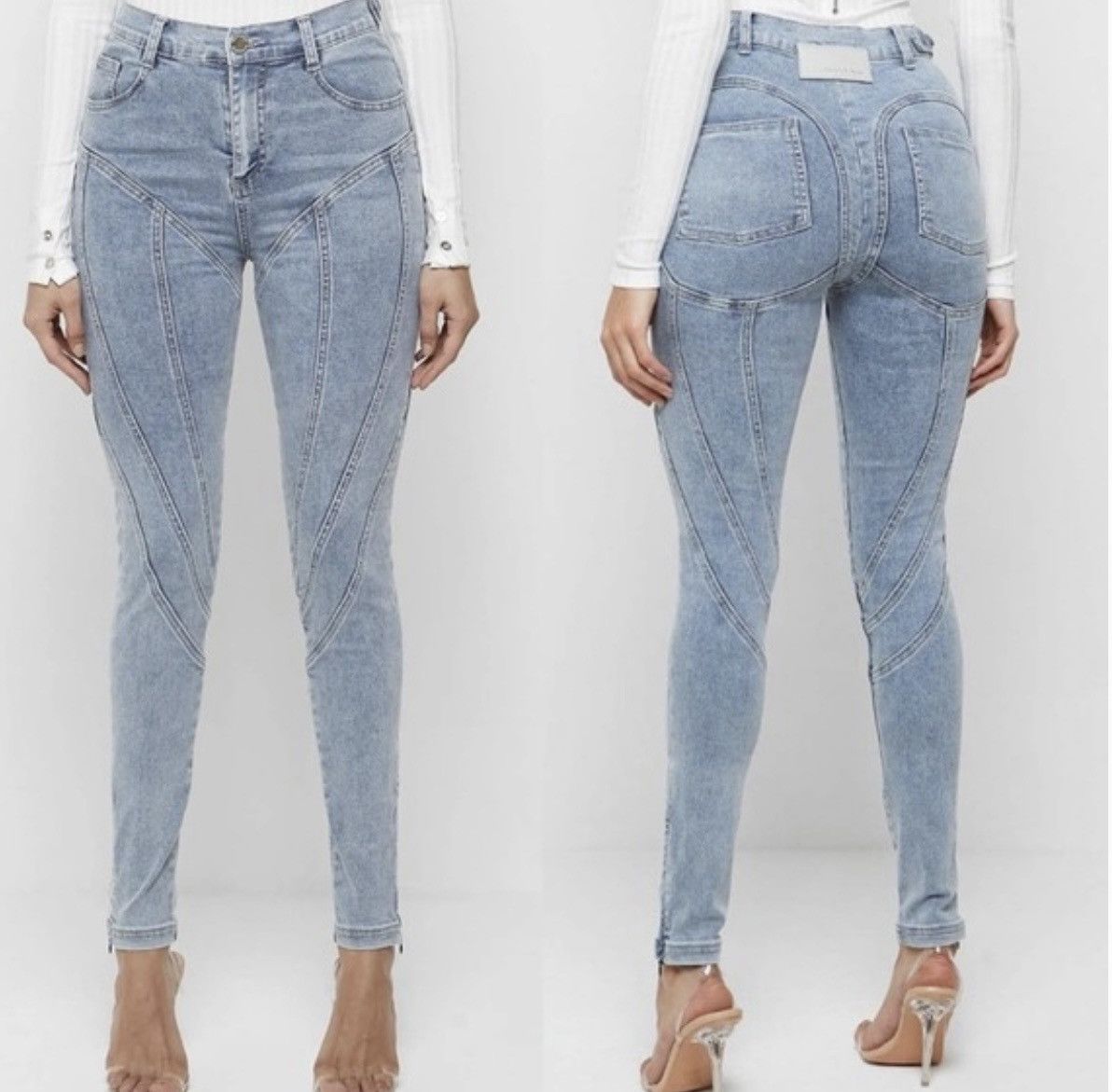 Maniere De Vior Maniere De Voir Contour Seam Jeans Size 4 Size 27" / US 4 / IT 40 - 3 Thumbnail