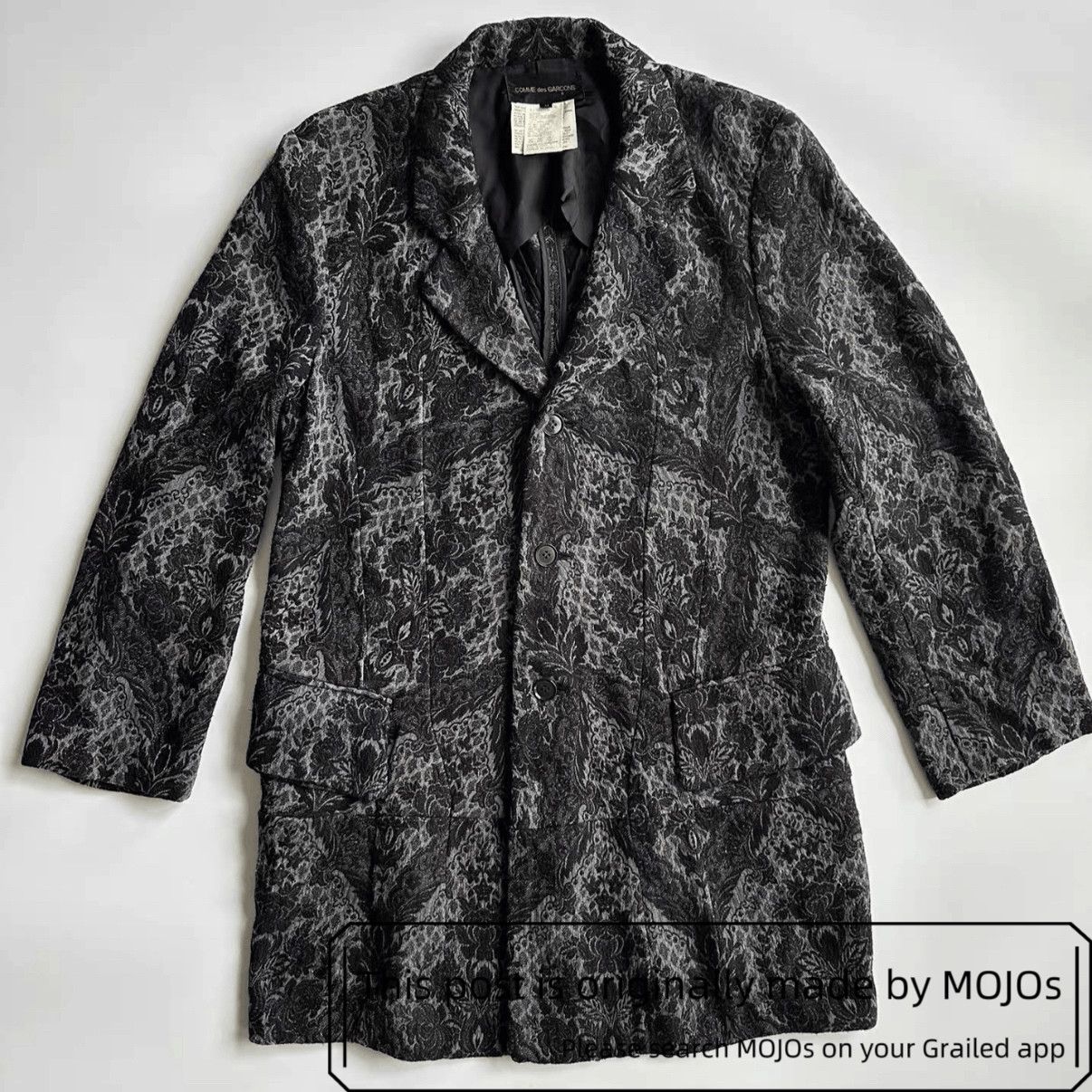 Comme Des Garcons 90S Flower Trench Coat mojos182117