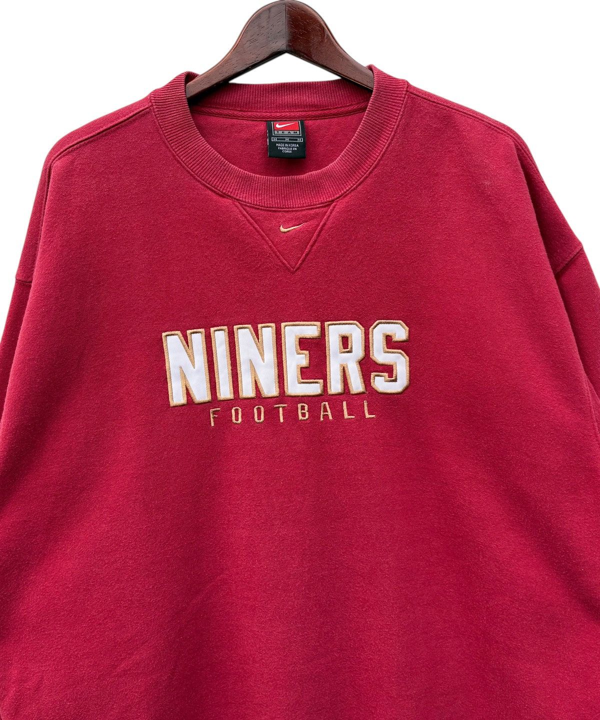 NFL Vintage 90s Nike Center Logo 49ers Nfl Team Sweatshirt Size US L / EU 52-54 / 3 - 4 Thumbnail