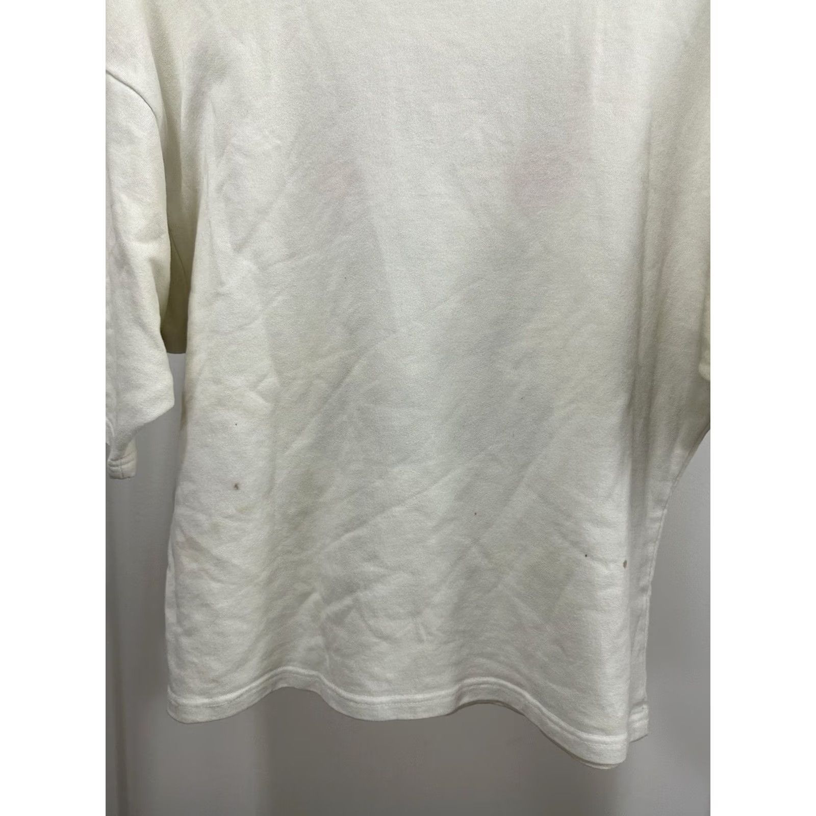 Vintage VTG 80s Train To Gain Flex Workout Thick Big Muscle Boxy Weightlifting T-Shirt L Cream Men Shirt Powerlifting Workout Mens Size US L / EU 52-54 / 3 - 6 Thumbnail