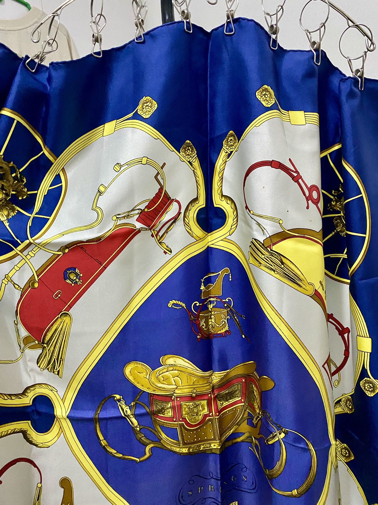 Hermes Hermes Silk Scarf 90, ‘SPRINGS’ Le Laisser by Philipe Ledoux Size ONE SIZE - 6 Thumbnail