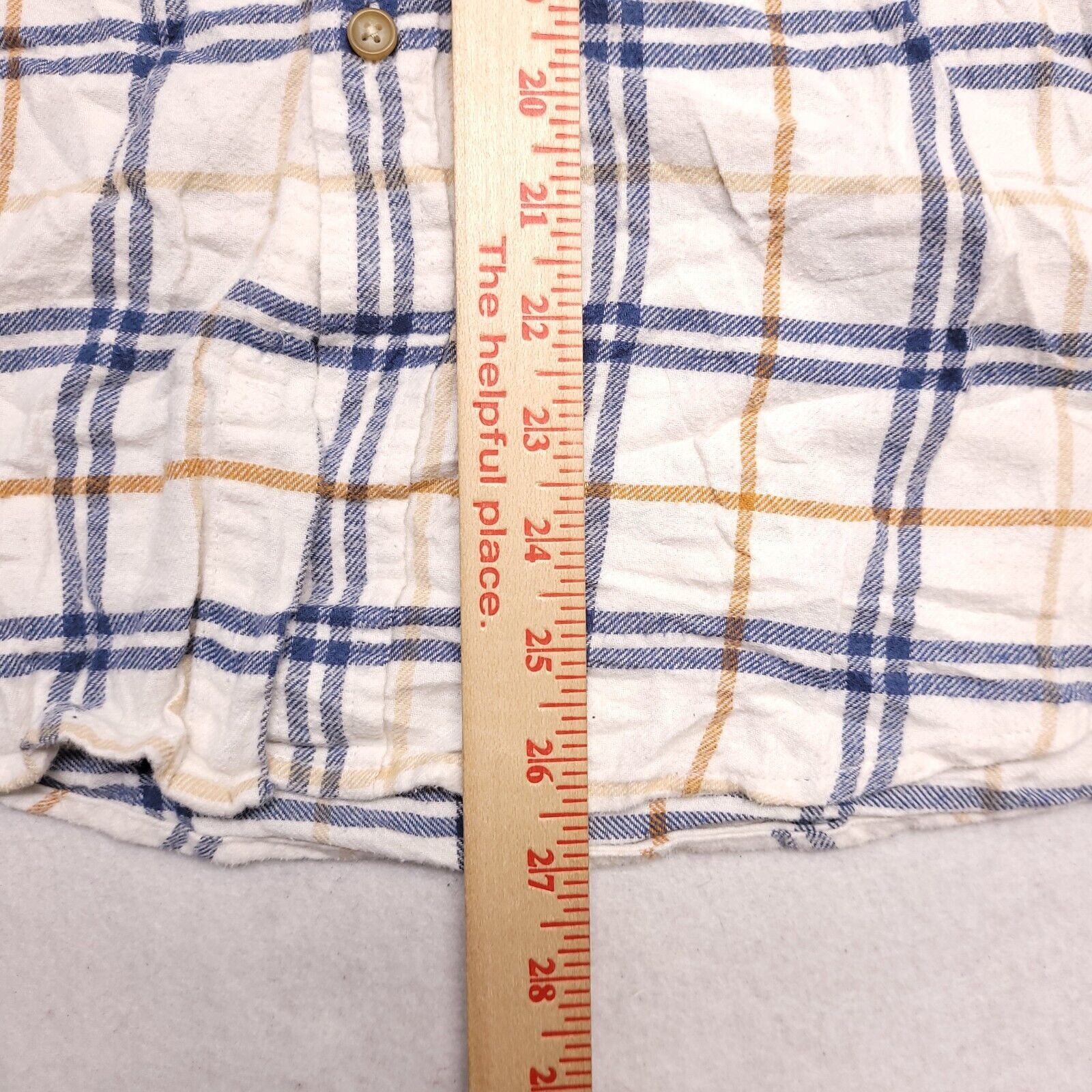 Croft & Barrow Croft & Barrow Windowpane Flannel Shirt Mens Size M White Size US M / EU 48-50 / 2 - 8 Thumbnail