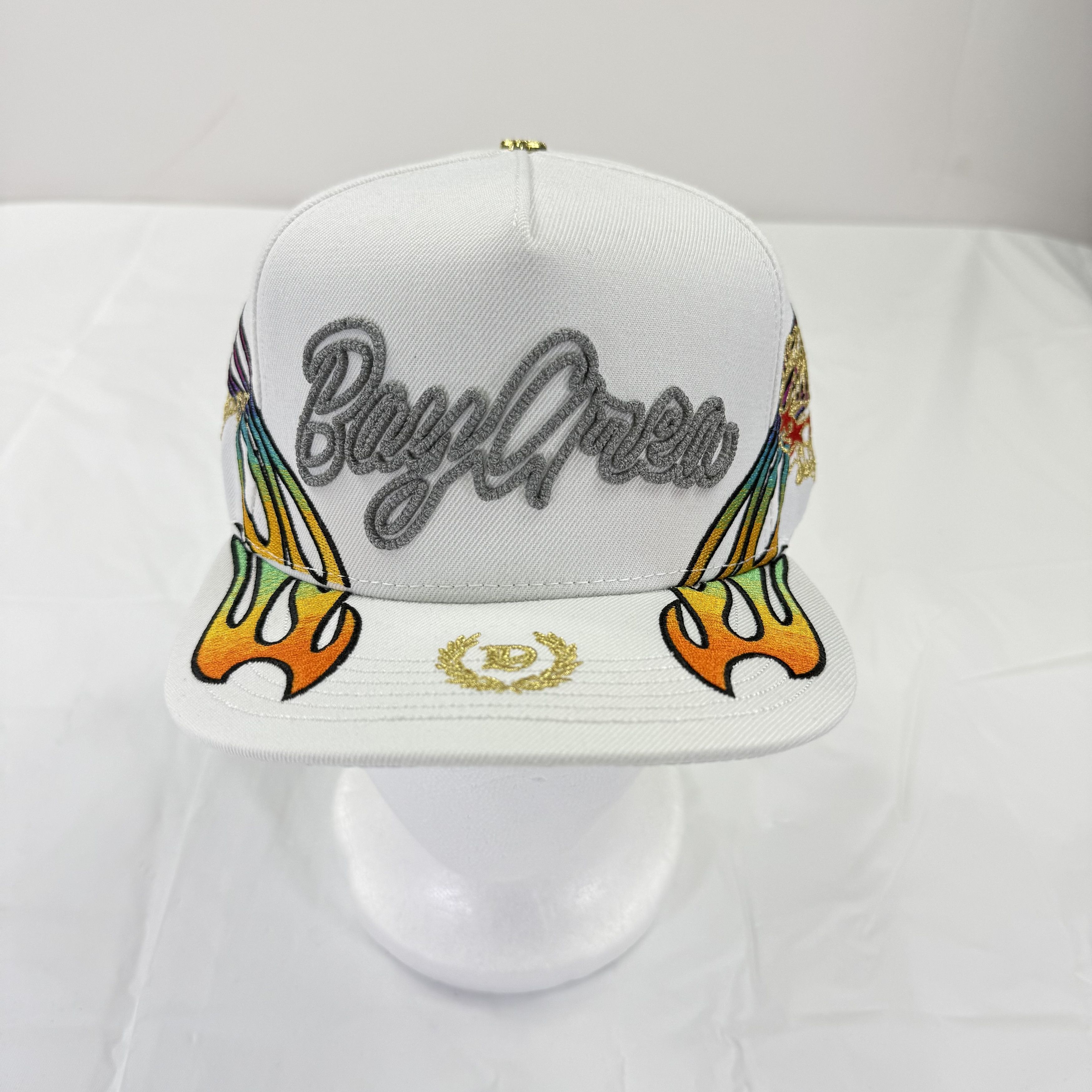 Other DVNIEL LUU Dreams Dont Sleep White Snapback Hat Flame Cap Size ONE SIZE - 1 Thumbnail