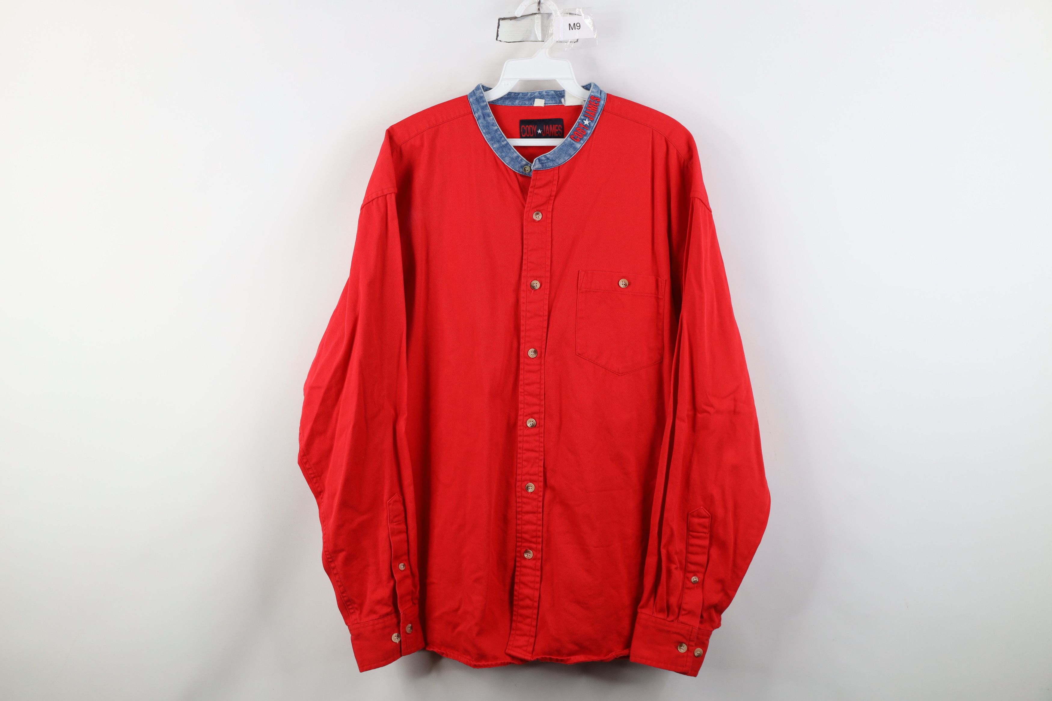 Vintage Vintage 90s Streetwear Collar Western Cowboy Button Shirt Size US L / EU 52-54 / 3 - 1 Thumbnail