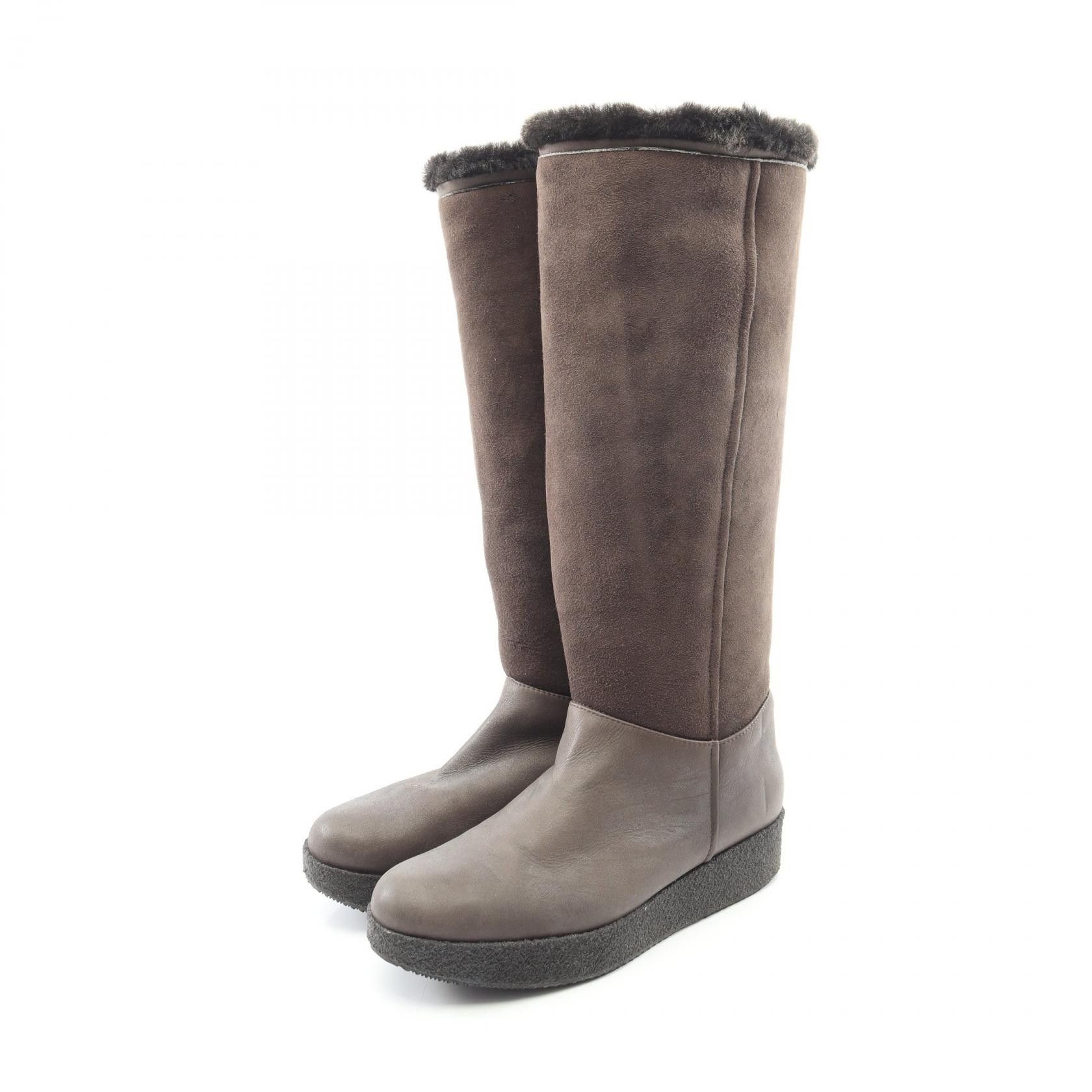 Giorgio Armani Giorgio Armani Giorgio Armani Shearling Long Boots Fur Shoes DUTY FREE for USA Size ONE SIZE - 1 Thumbnail