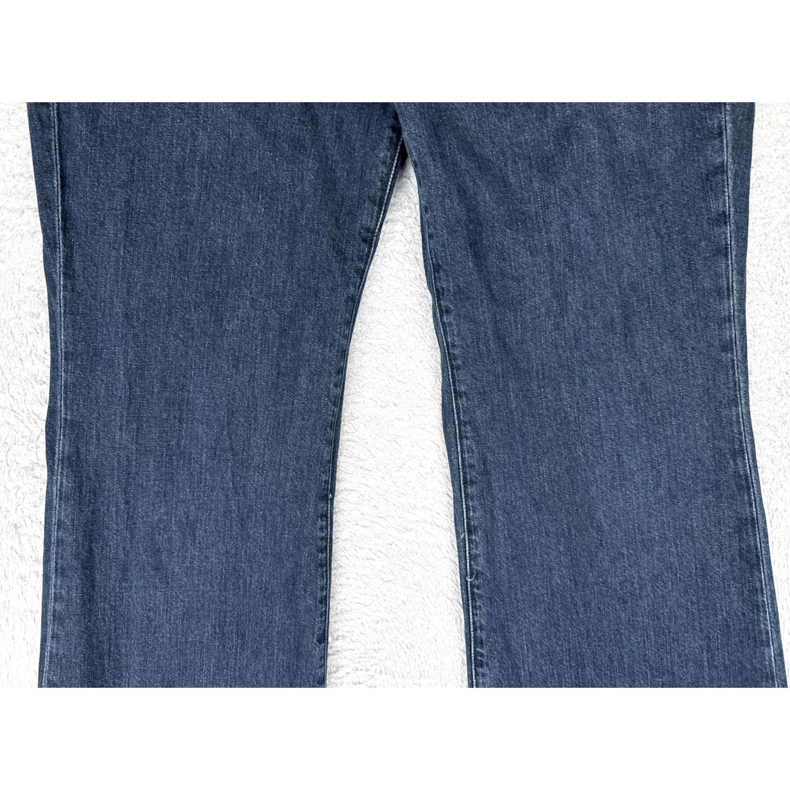 J Brand J Brand Jeans Womens 34x34 Dark Blue Obsidian Wash Mid Rise Relaxed Wide-Leg Denim 100% Cotton Mens? No, Womens Size 24" / US 00 / IT 34 - 3 Thumbnail